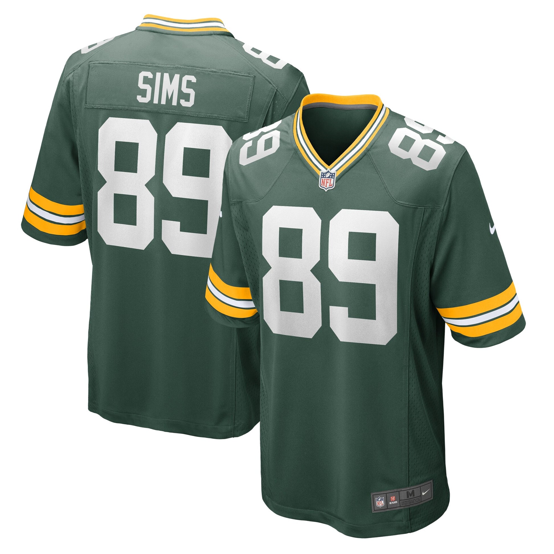 Ben Sims Green Bay Packers Nike Team Game Jersey -  Green