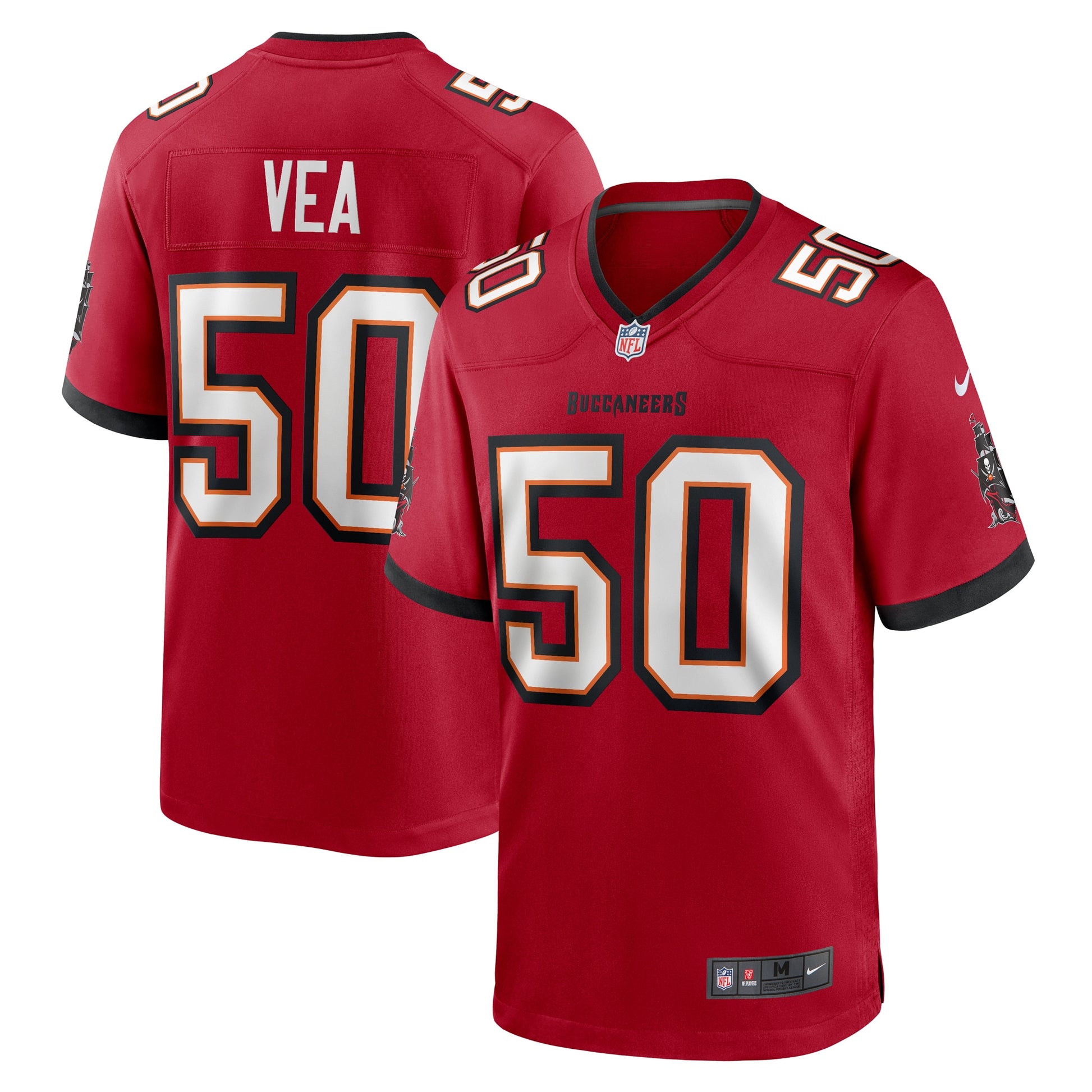 Vita Vea Tampa Bay Buccaneers Nike  Game Jersey -  Red