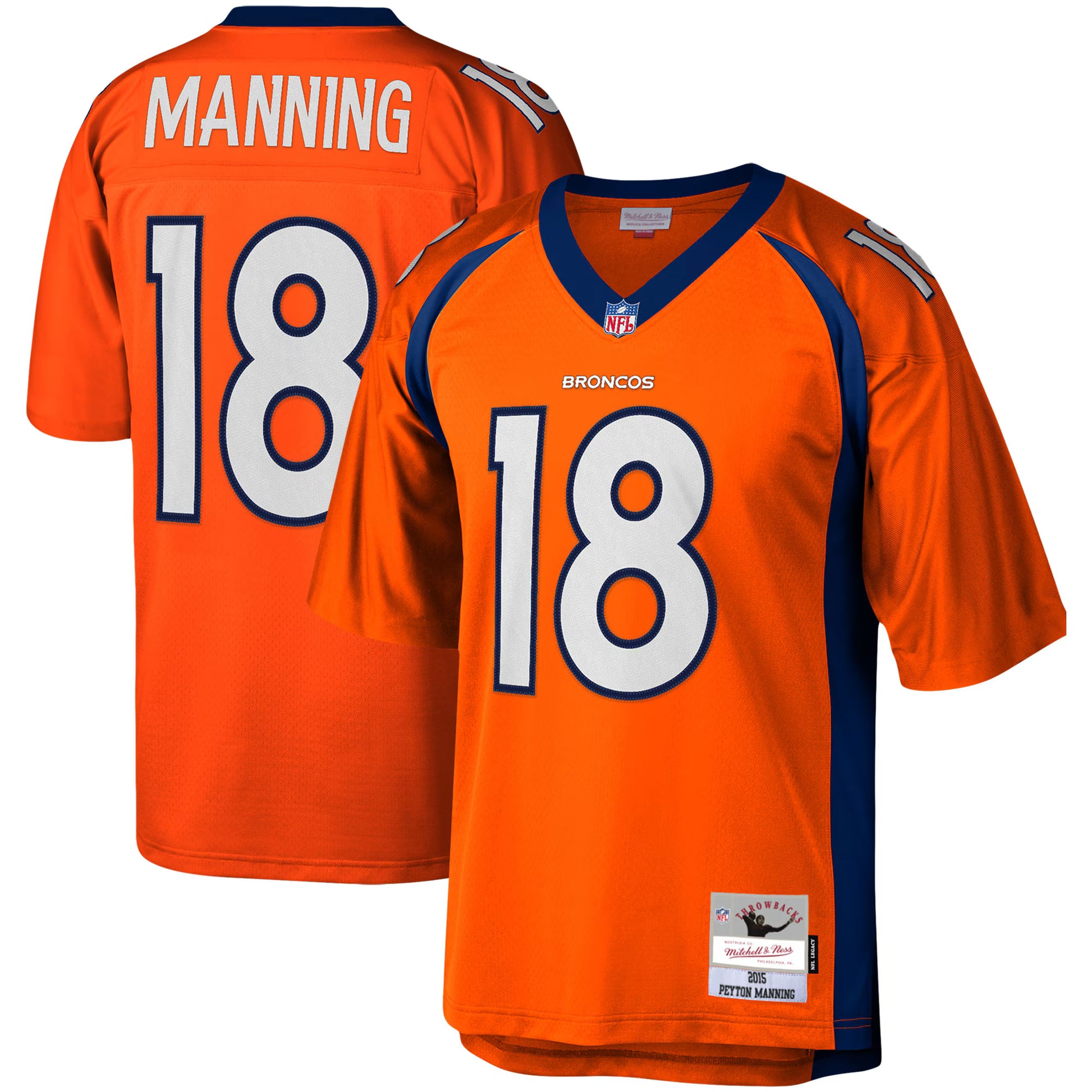 Peyton Manning Denver Broncos Mitchell &amp; Ness Legacy Replica Jersey - Orange