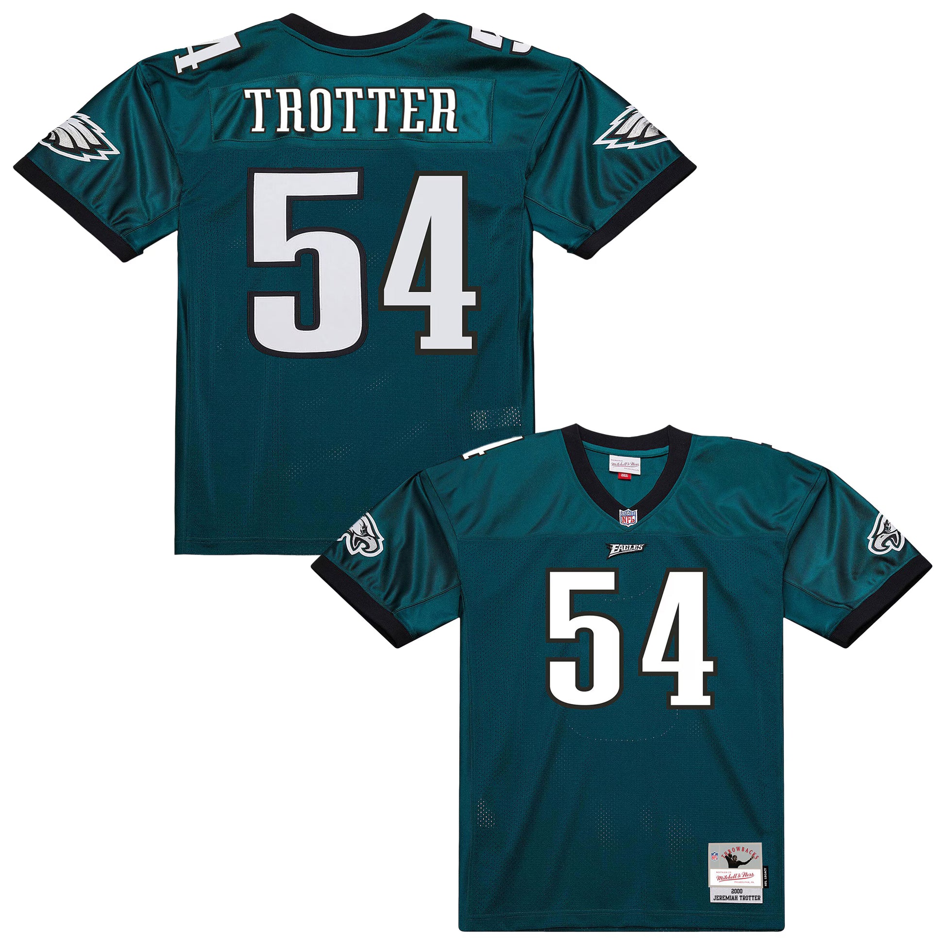 Jeremiah Trotter Philadelphia Eagles Mitchell &amp; Ness 2000 Legacy Throwback Replica Jersey - Green