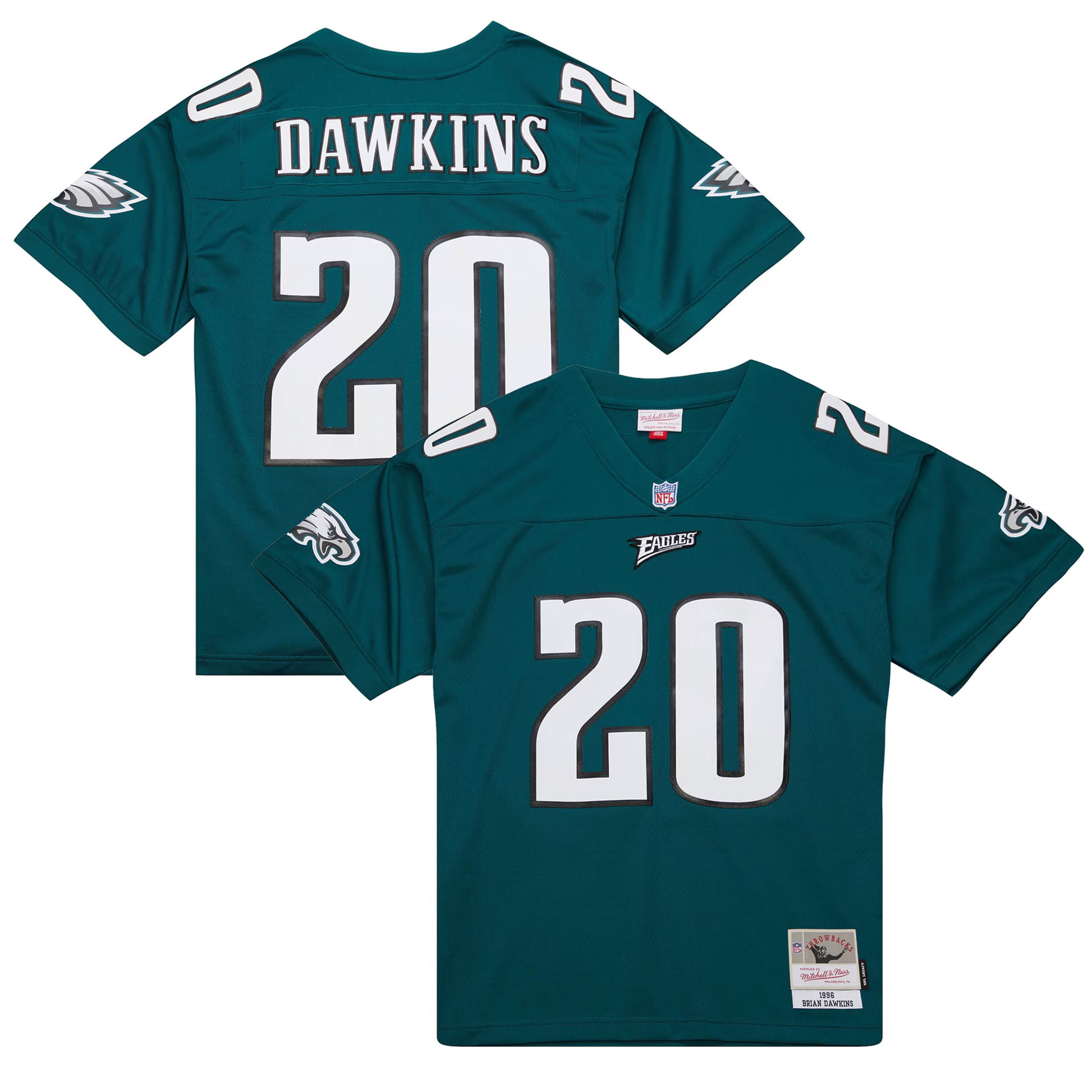 Brian Dawkins Philadelphia Eagles Mitchell &amp; Ness Legacy Replica Jersey - Green