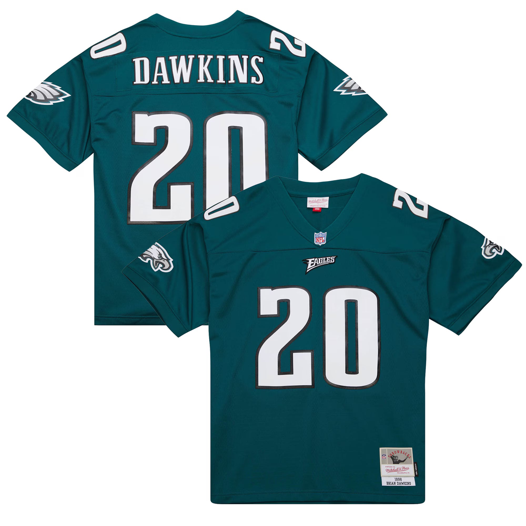 Brian Dawkins Philadelphia Eagles Mitchell &amp; Ness Legacy Replica Jersey - Green