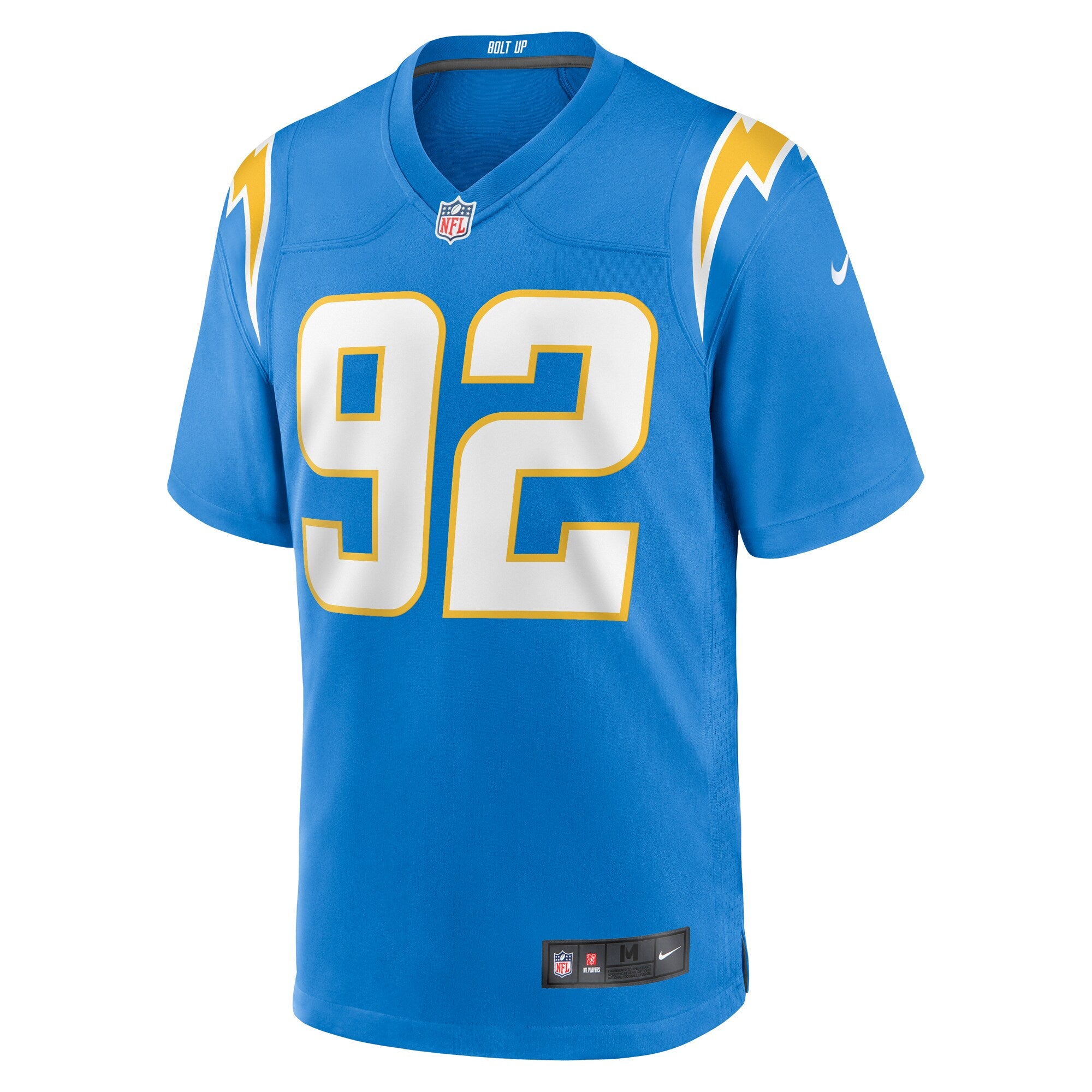 Justin Eboigbe Los Angeles Chargers Nike Team Game Jersey -  Powder Blue