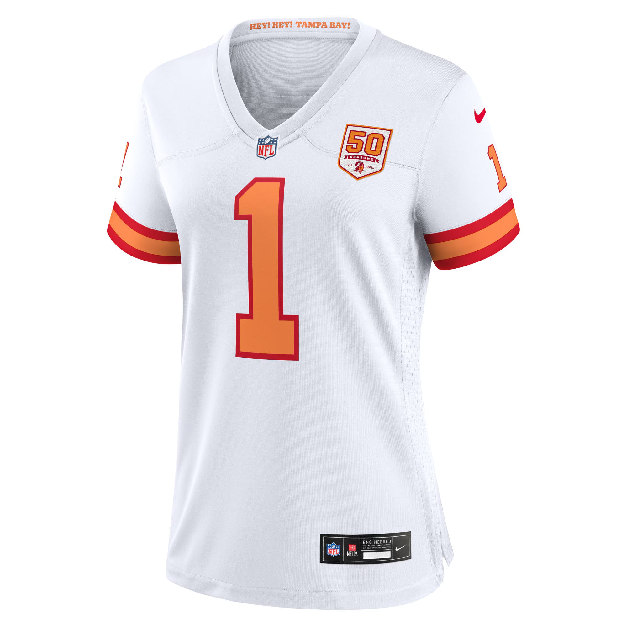 Rachaad White '76 Tampa Bay Buccaneers Nike Women's 50th Season Game Jersey - White