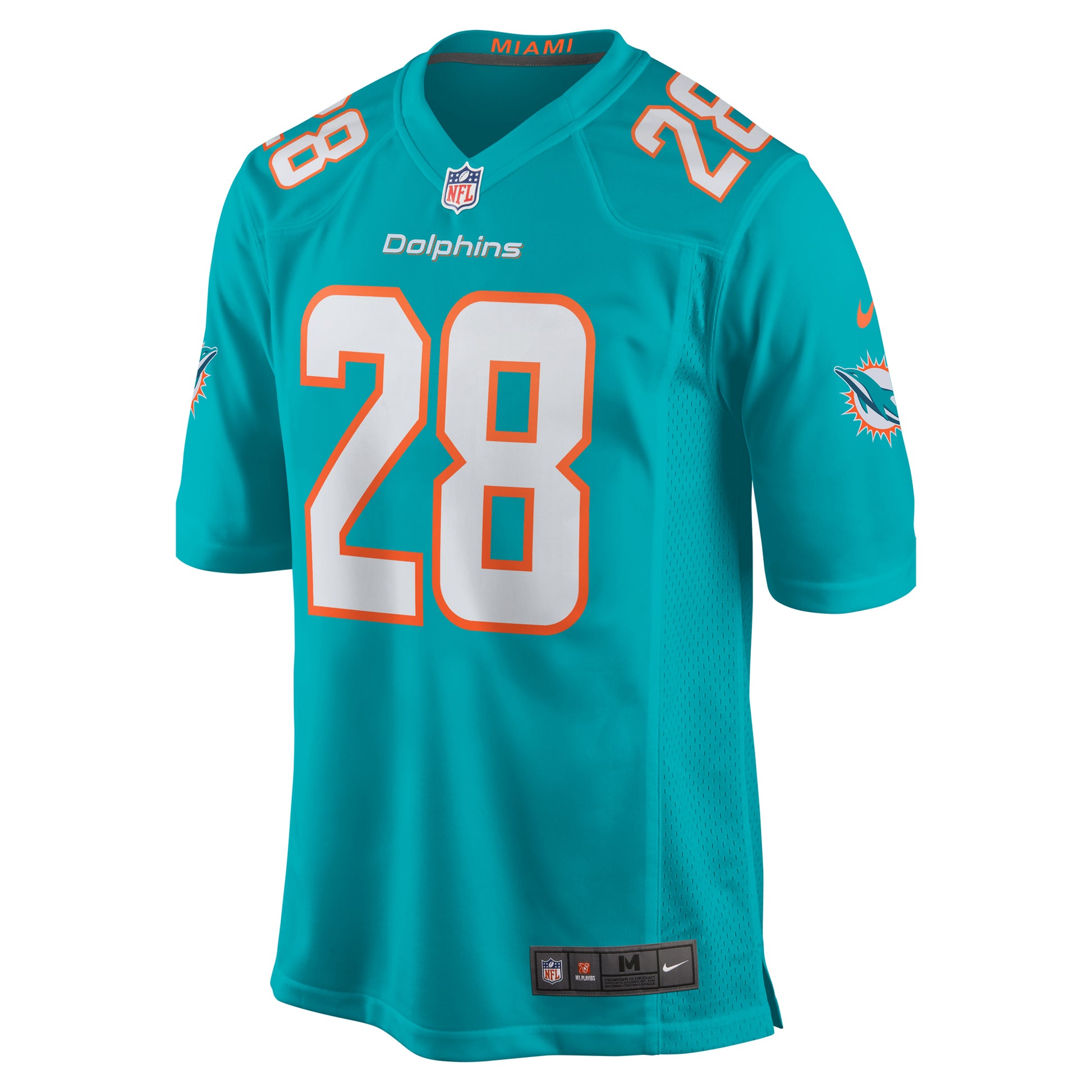 Devon Achane Miami Dolphins Nike Player Game Jersey - Aqua