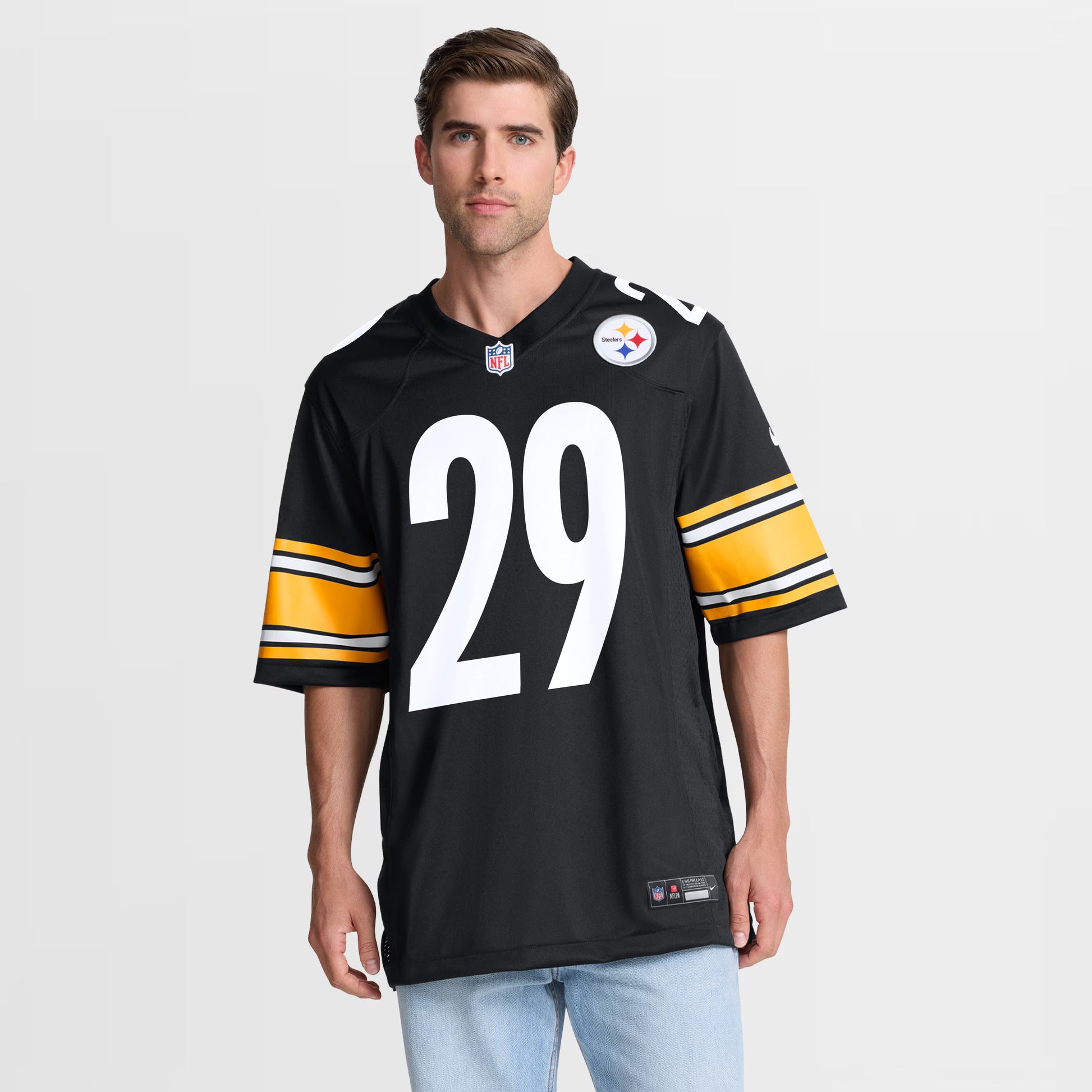 Kyle Dugger Pittsburgh Steelers Nike Team  Game Jersey -  Black