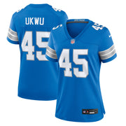 Isaac Ukwu Detroit Lions Nike Women's Game Jersey -  Blue