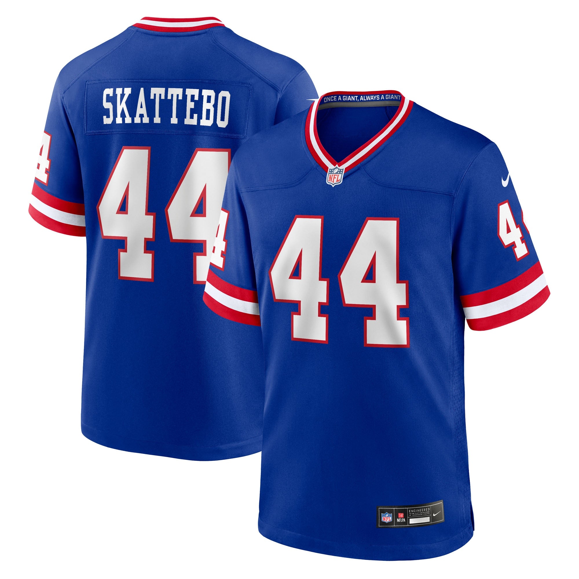 Cam Skattebo New York Giants Nike Alternate 2 Legacy Game Jersey - Royal