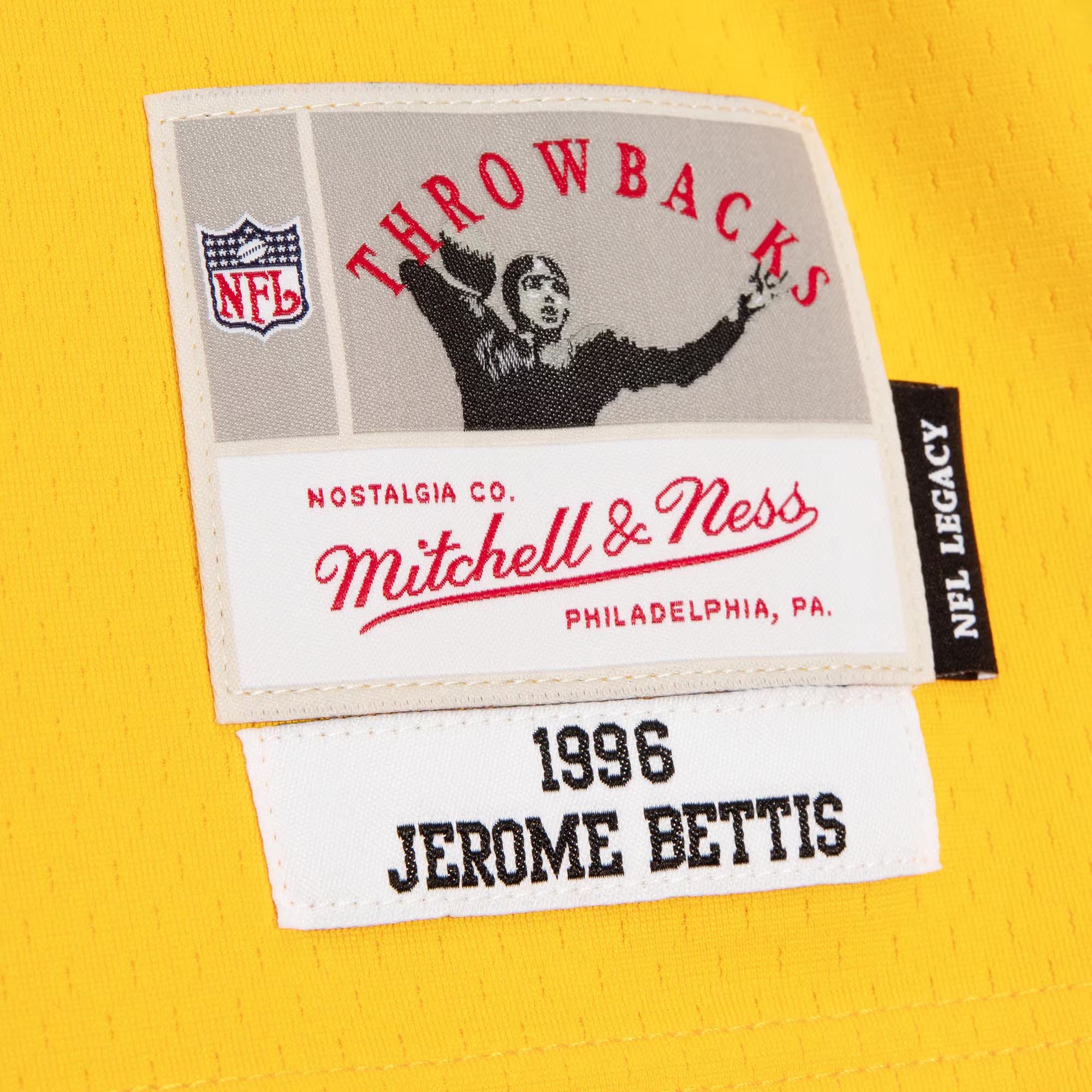 Jerome Bettis Pittsburgh Steelers Mitchell &amp; Ness 1996 Split Legacy Replica Jersey - Black/Gold