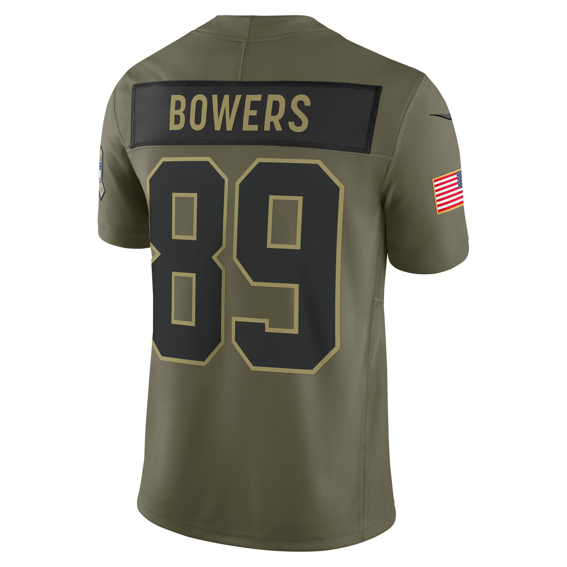 Brock Bowers Las Vegas Raiders Nike 2025 Salute to Service Limited Jersey - Olive