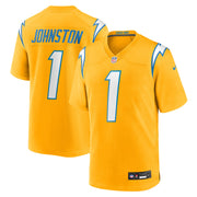 Quentin Johnston Los Angeles Chargers Nike Alternate Charger Power Game Player Jersey - Gold