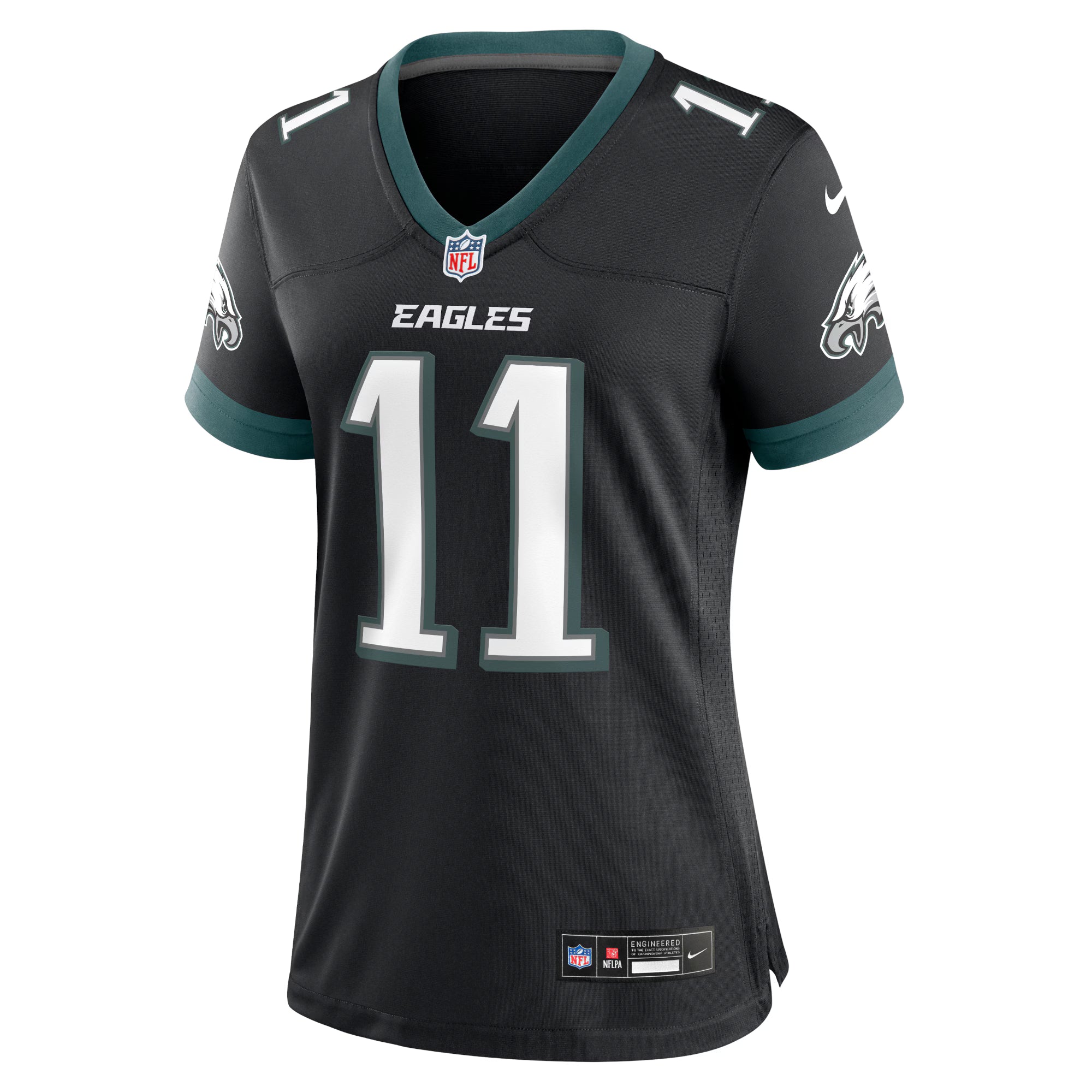 A.J. Brown Philadelphia Eagles Nike Women's Alternate Game Jersey - Black