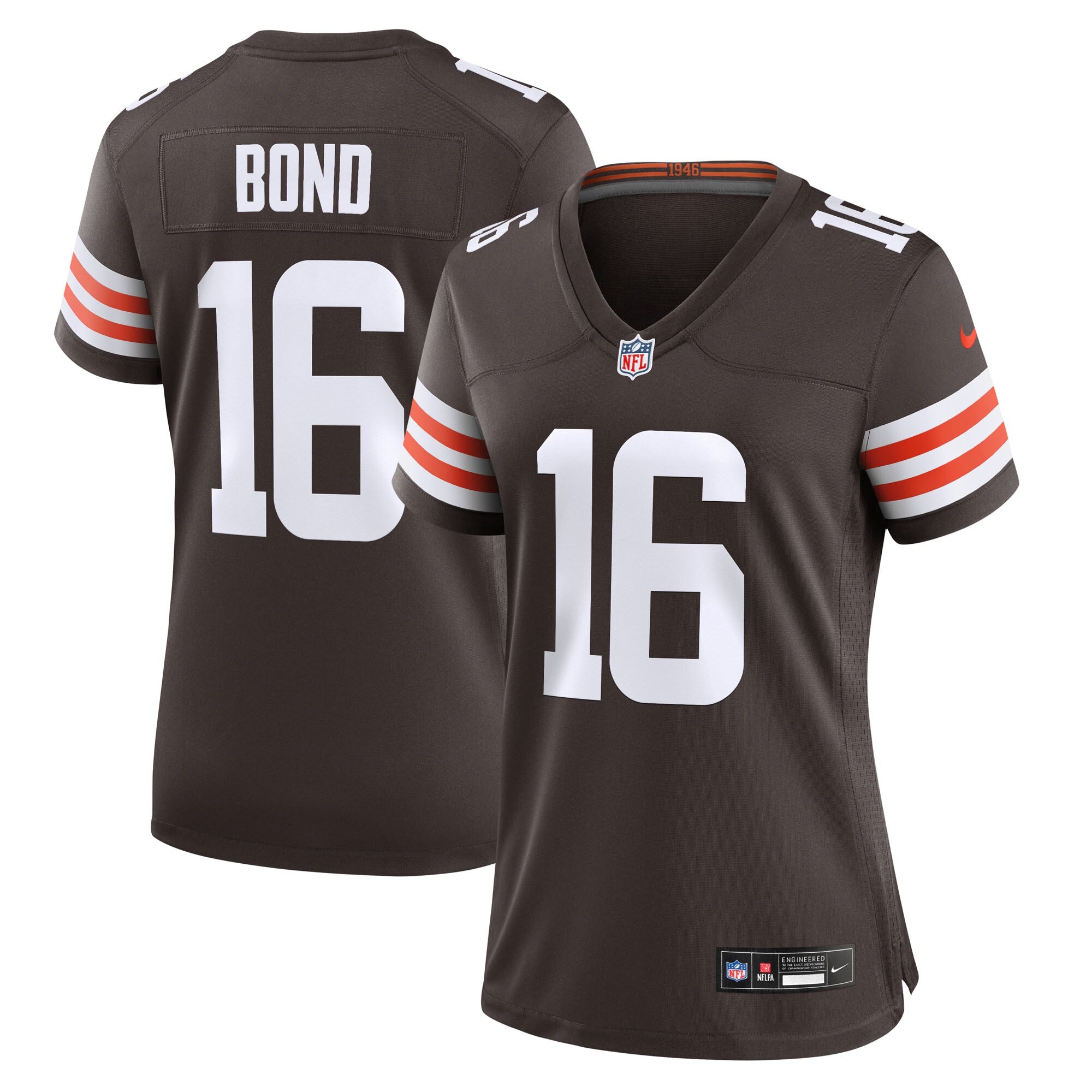 Isaiah Bond Cleveland Browns Nike Women's Team Game Jersey -  Brown