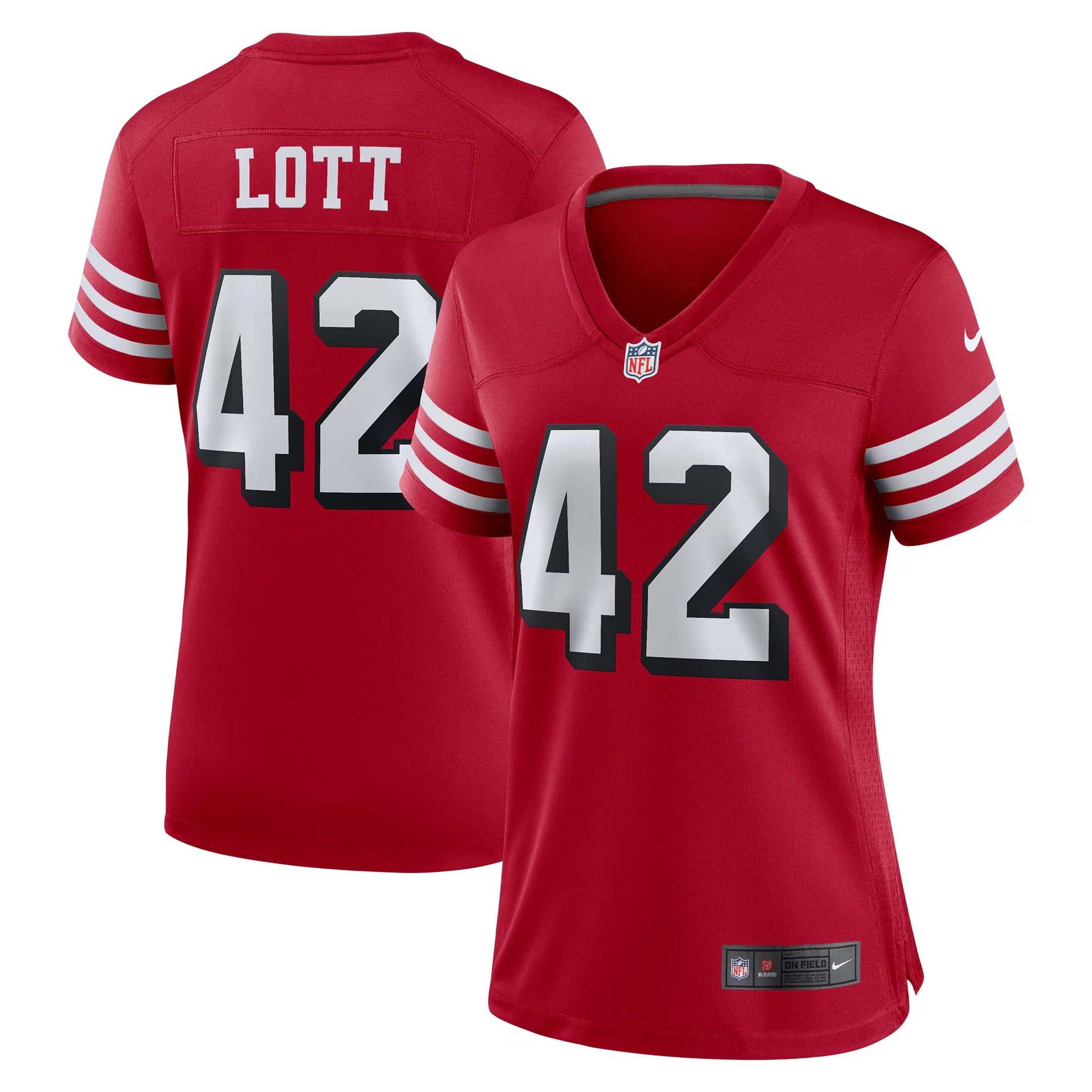 Ronnie Lott San Francisco 49ers Nike Women's Alternate Game Jersey - Scarlet
