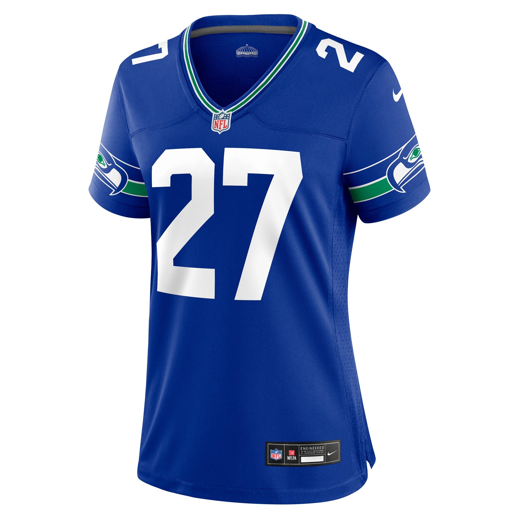 Tariq Woolen Seattle Seahawks Nike Women's Throwback Player Game Jersey - Royal