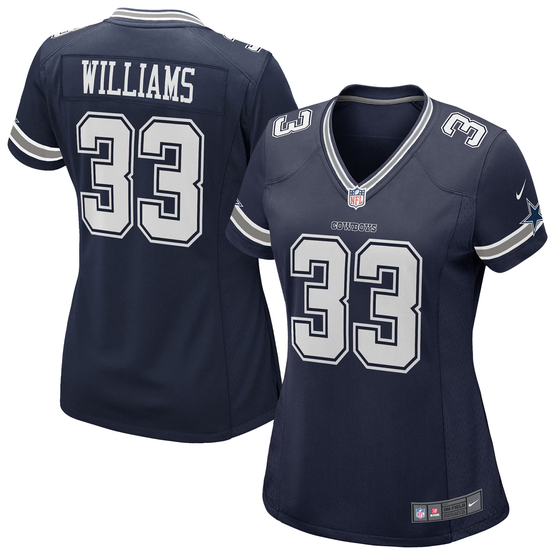 Javonte Williams Dallas Cowboys Nike Women's Team Game Jersey - Navy