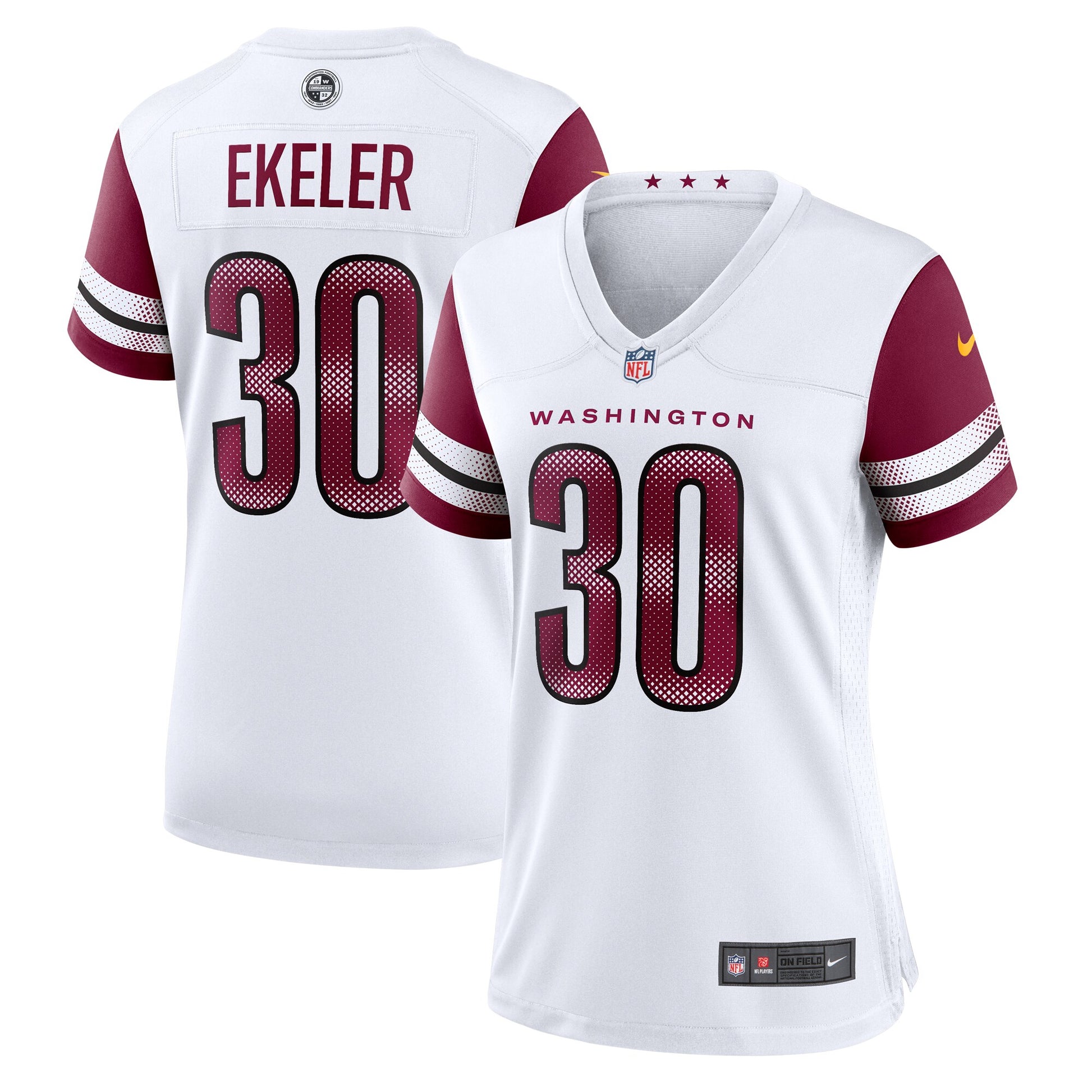 Austin Ekeler Washington Commanders Nike Women's Game Jersey -  White