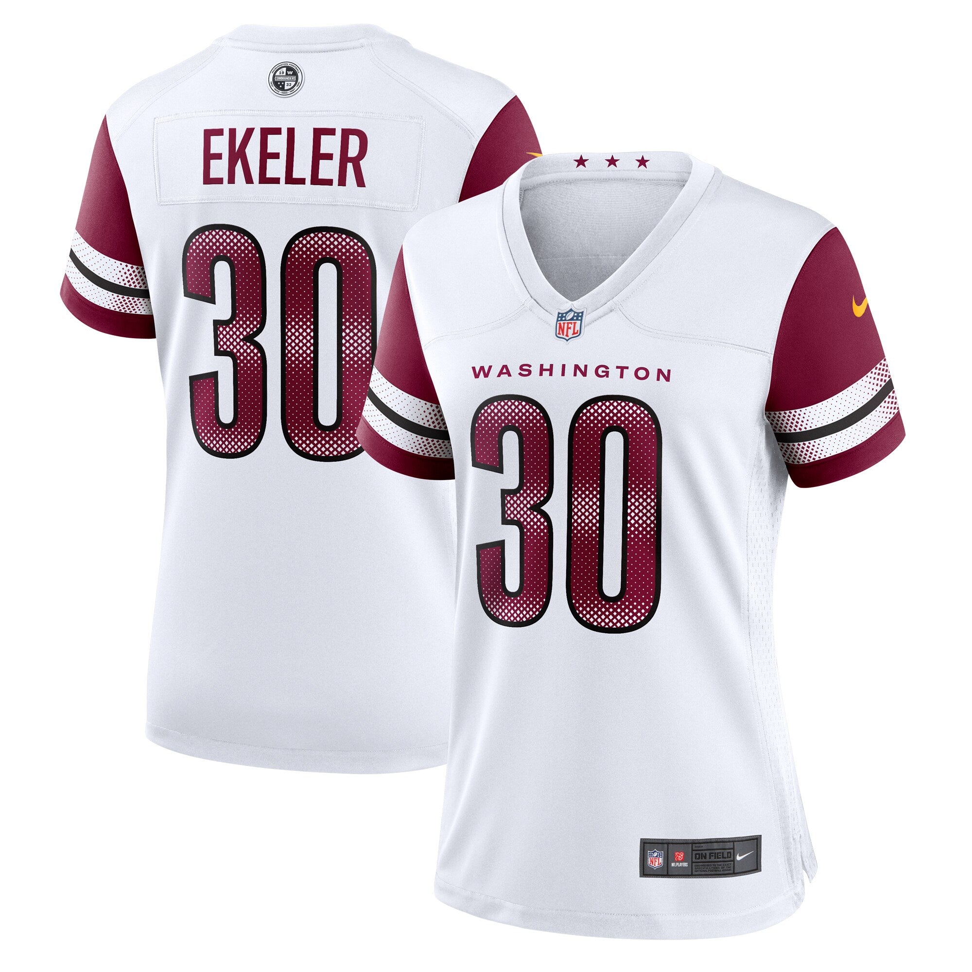 Austin Ekeler Washington Commanders Nike Women's Game Jersey -  White
