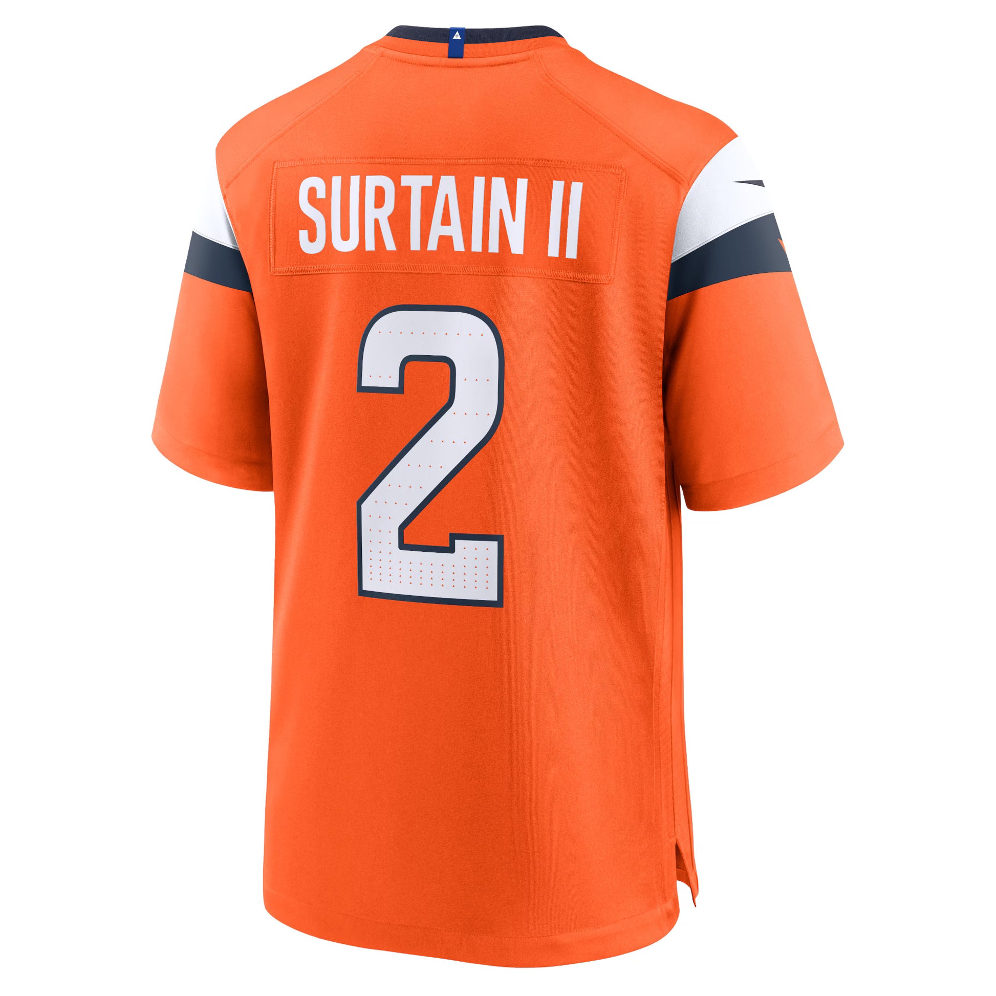 Patrick Surtain II Denver Broncos Nike Mile High Collection Game Jersey - Orange