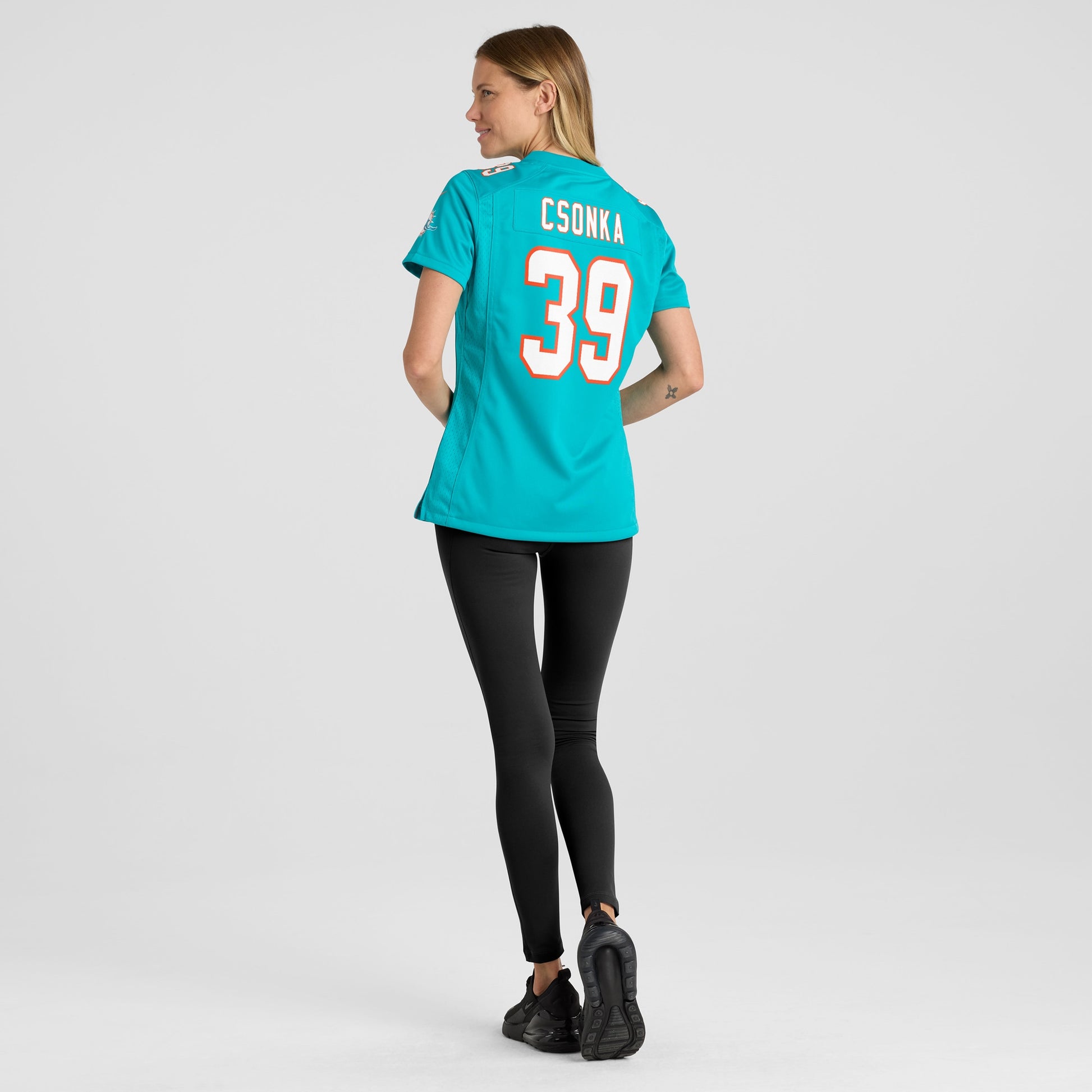 Larry Csonka Miami Dolphins Nike Women's Game Retired Player Jersey - Aqua
