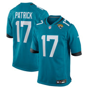Tim Patrick Jacksonville Jaguars Nike Team Game Jersey -  Teal