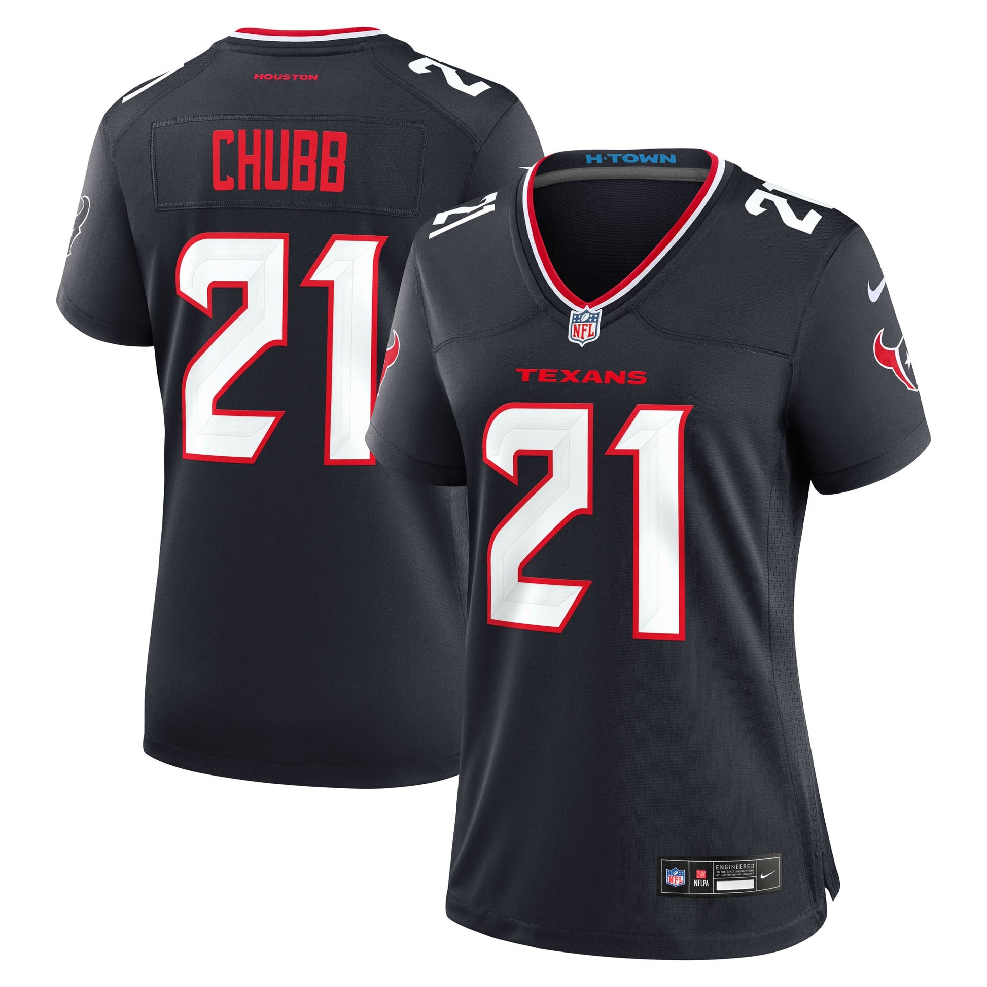 Nick Chubb Houston Texans Nike Women's Team Game Jersey -  Navy