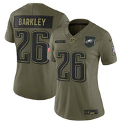 Saquon Barkley Philadelphia Eagles Nike Women's 2025 Salute to Service Limited Jersey - Olive