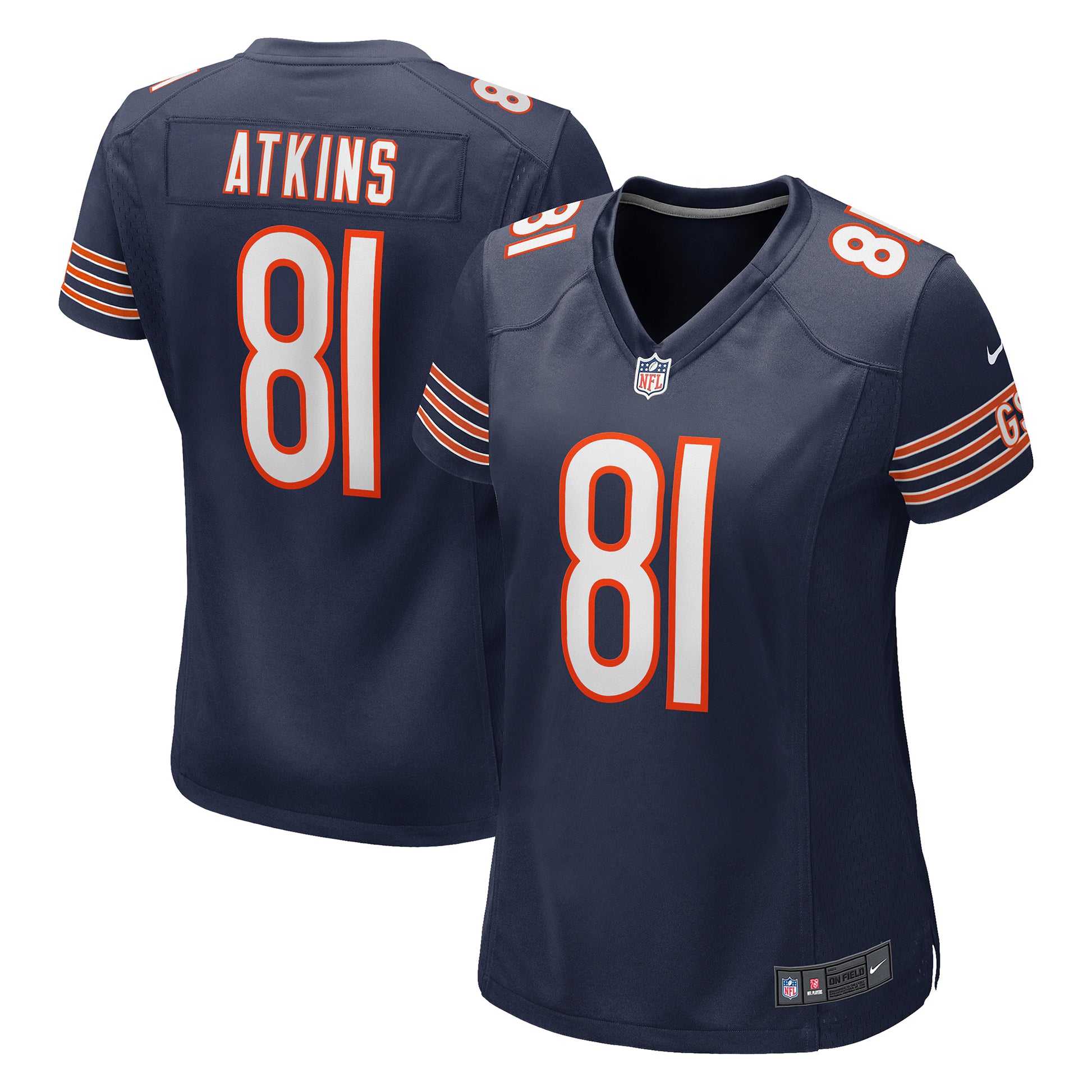 Doug Atkins Chicago Bears Nike Women's Game Retired Player Jersey - Navy