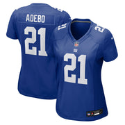Paulson Adebo New York Giants Nike Women's Team Game Jersey -  Royal