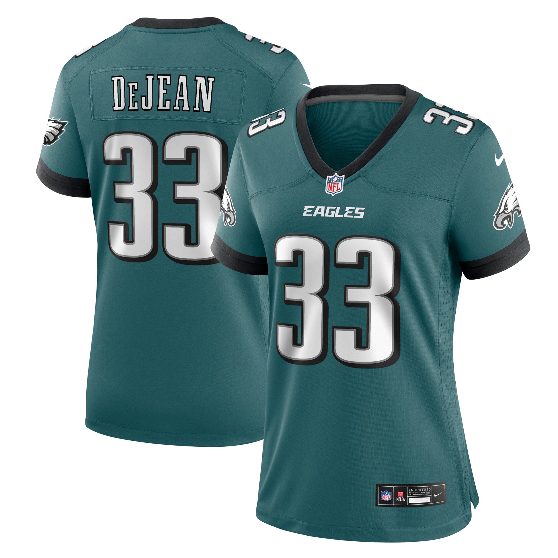 Cooper DeJean Philadelphia Eagles Nike Women's Team Game Jersey - Midnight Green