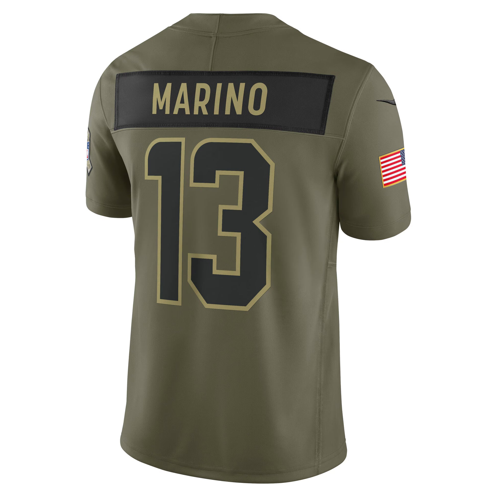 Dan Marino Miami Dolphins Nike 2025 Salute to Service Retired Limited Jersey - Olive
