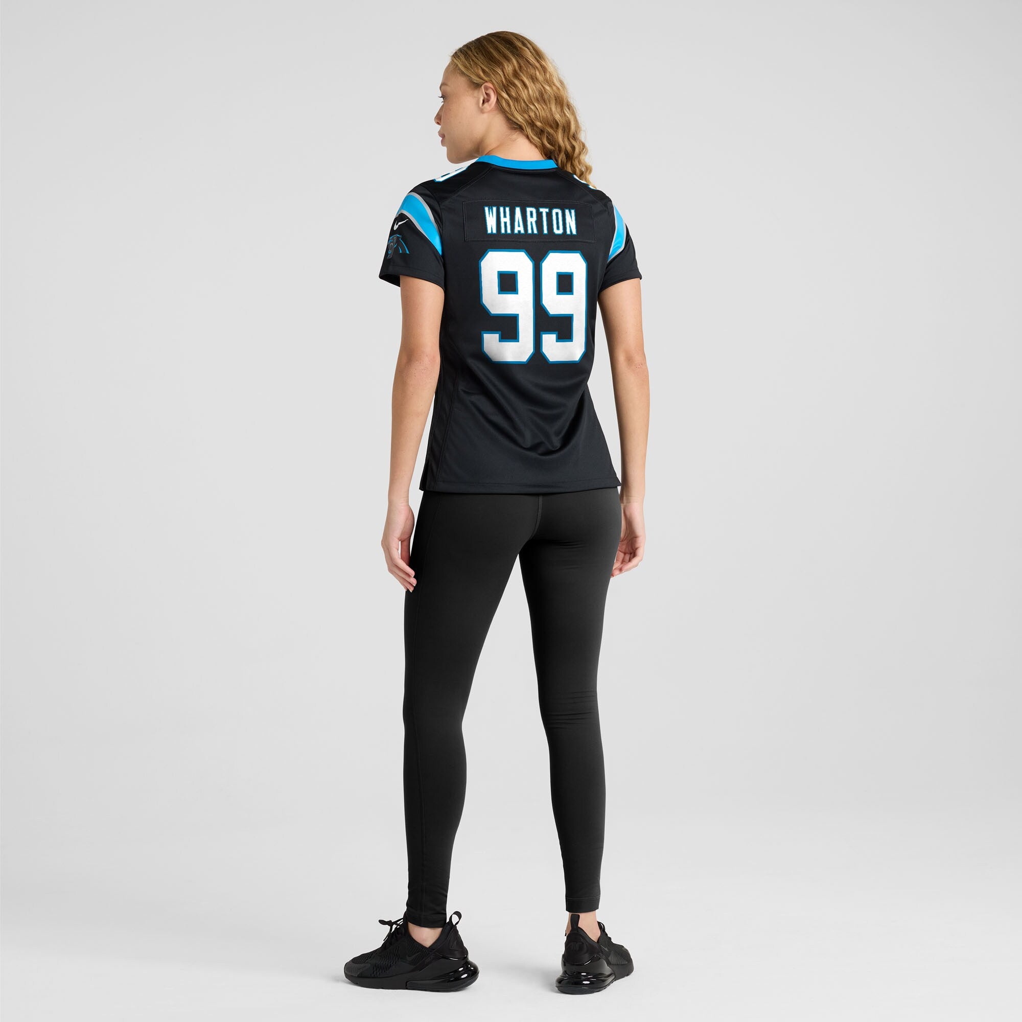 Tershawn Wharton Carolina Panthers Nike Women's Team Game Jersey -  Black