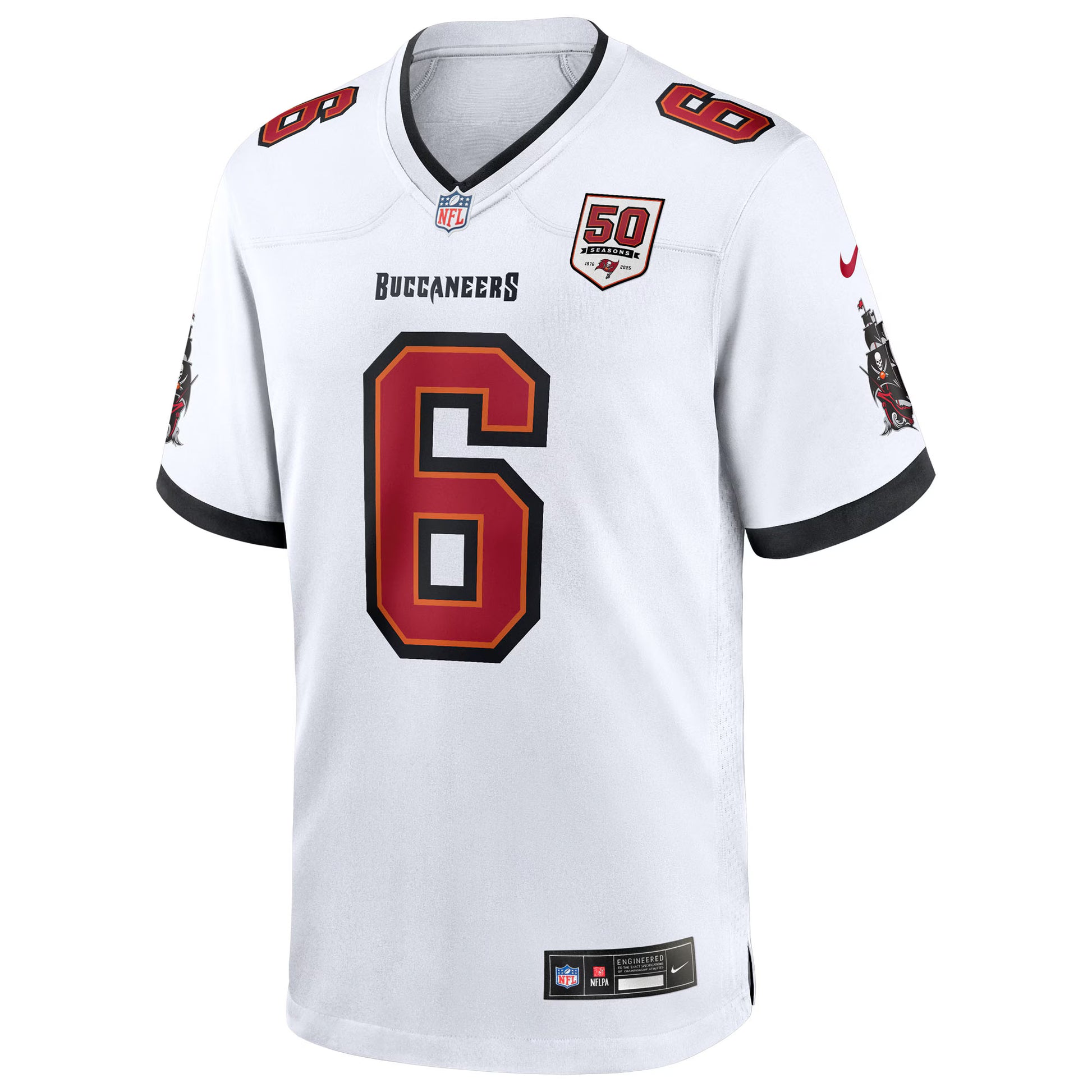 Baker Mayfield Tampa Bay Buccaneers Nike 50th Season White Game Jersey - White