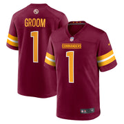 Number 1 Groom Washington Commanders Nike Game Jersey - Burgundy