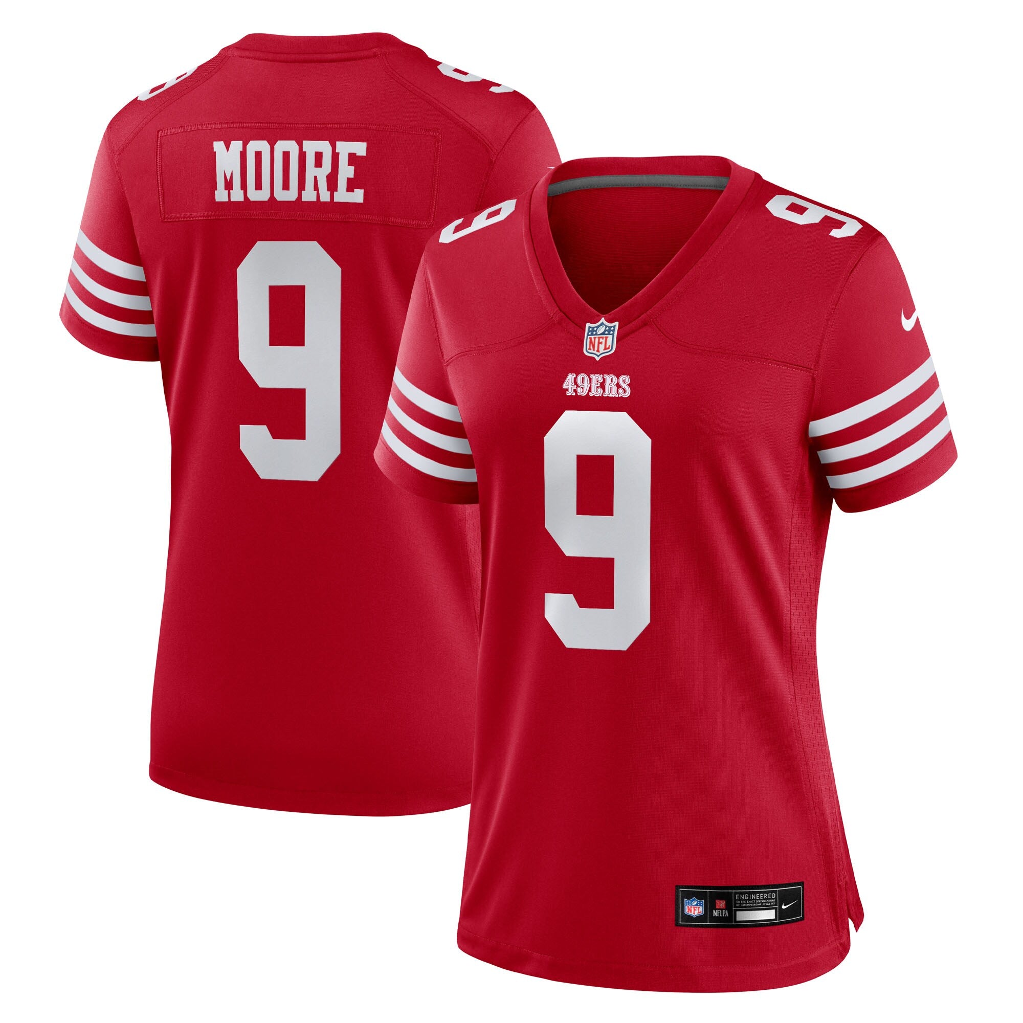 Skyy Moore San Francisco 49ers Nike Women's Team Game Jersey -  Scarlet