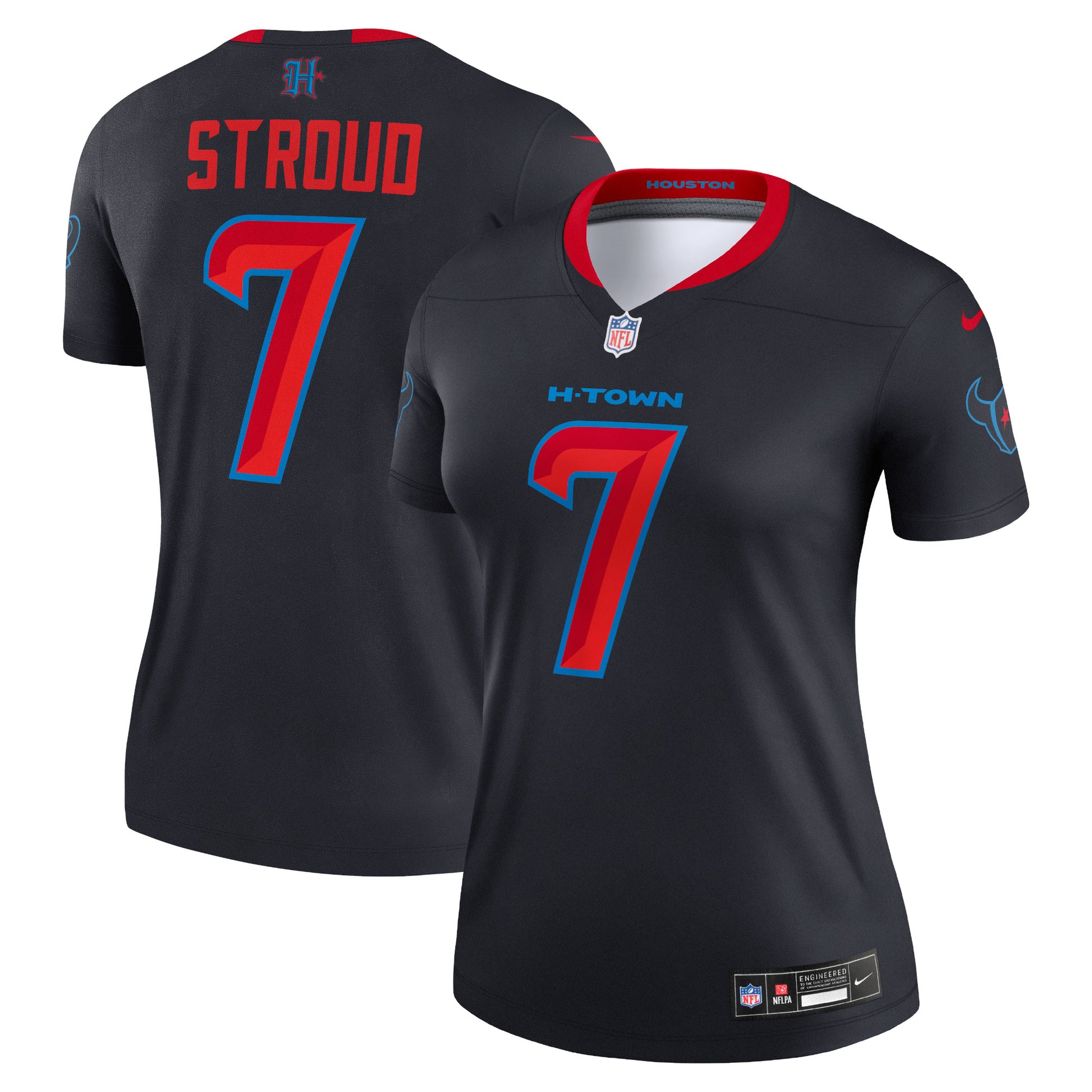 C.J. Stroud Houston Texans Nike Women's Alternate Legend Player Performance Top -  Navy