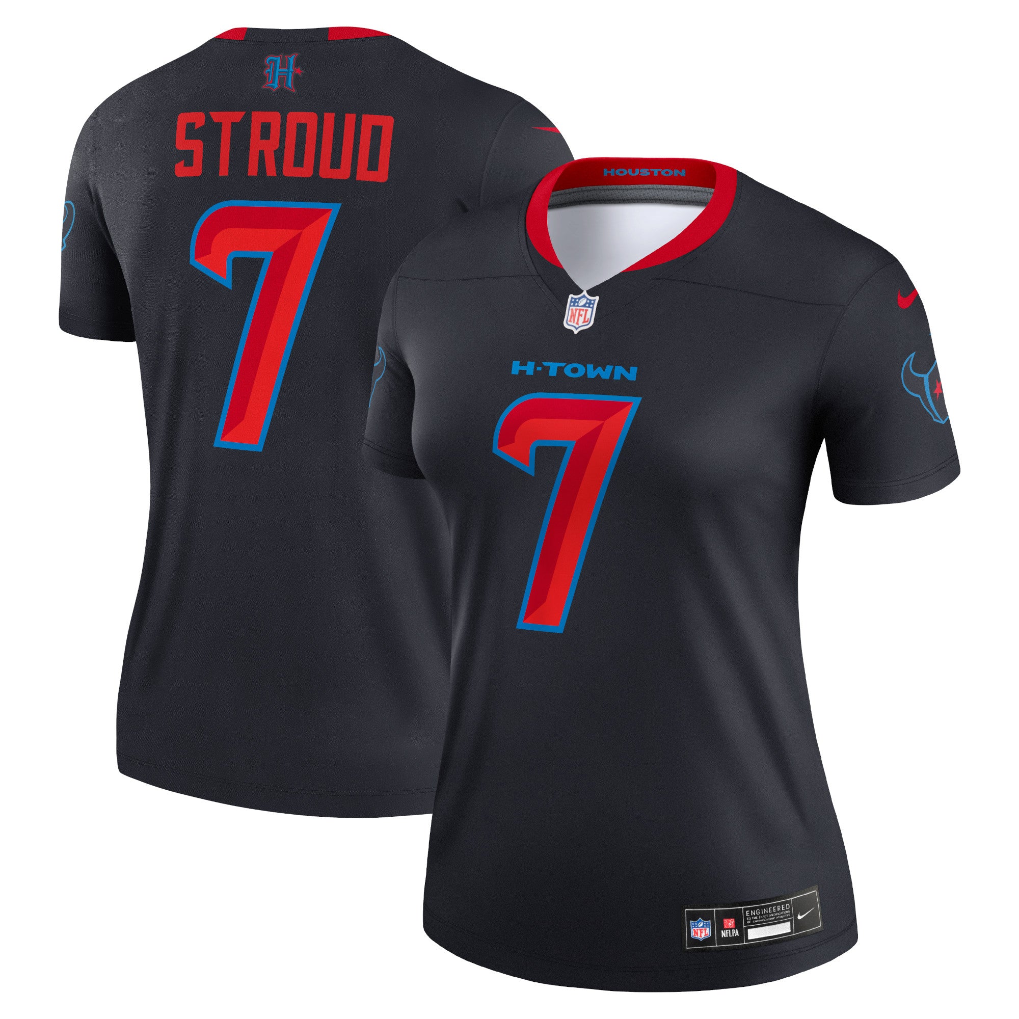 C.J. Stroud Houston Texans Nike Women's Alternate Legend Player Performance Top -  Navy