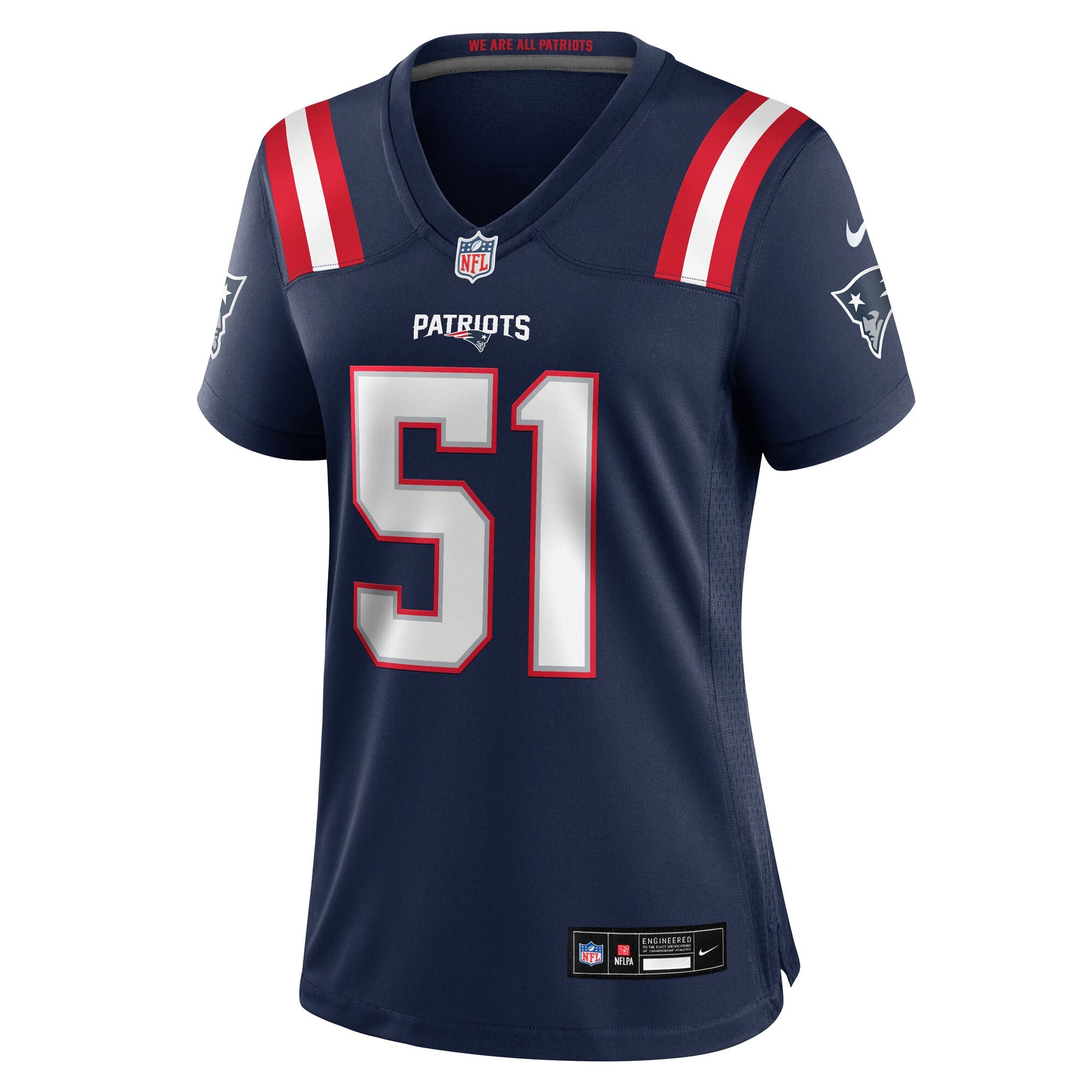 Jack Gibbens New England Patriots Nike Women's Team Game Jersey -  Navy