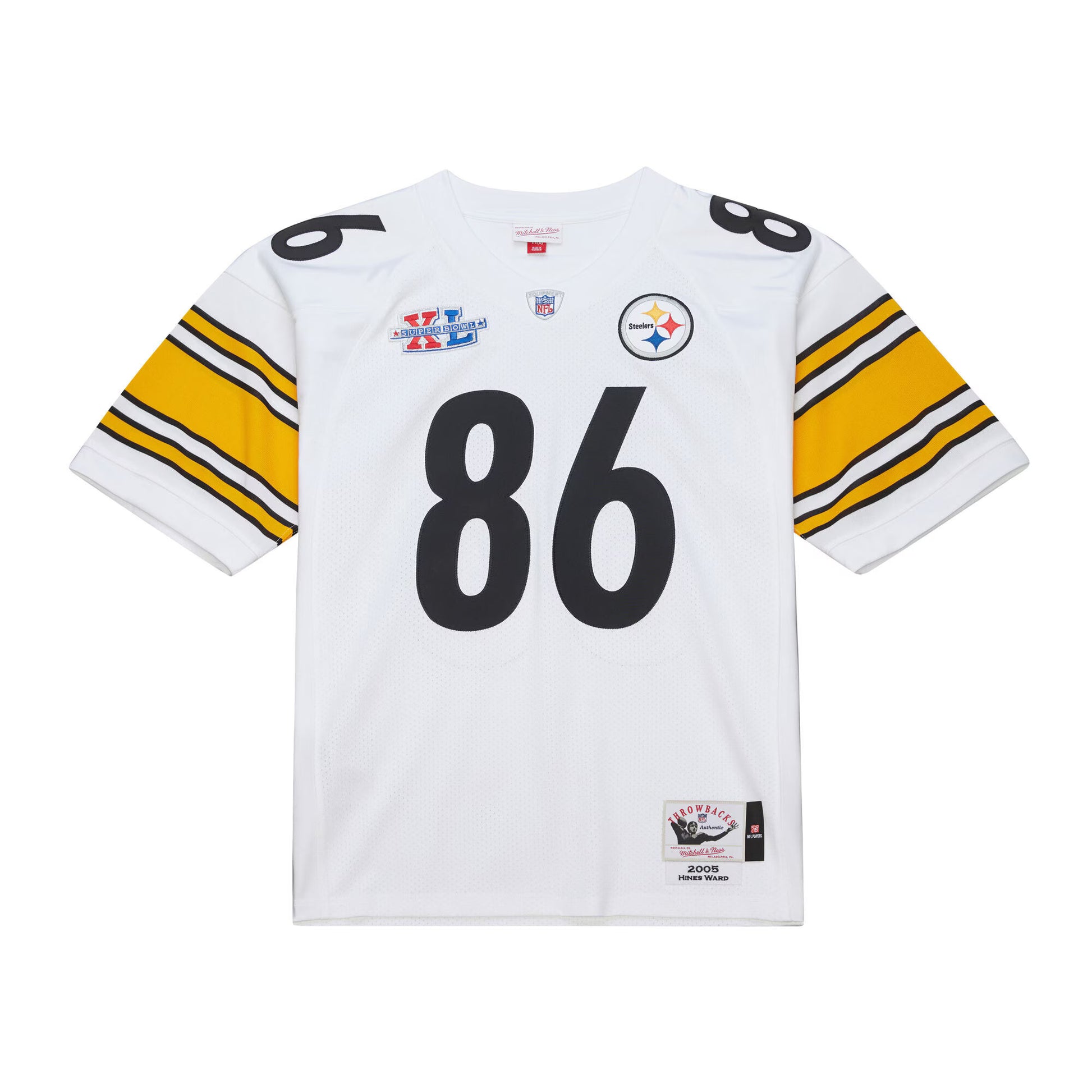 Hines Ward Pittsburgh Steelers Mitchell &amp; Ness 2005 Authentic Throwback Retired Player Jersey - White