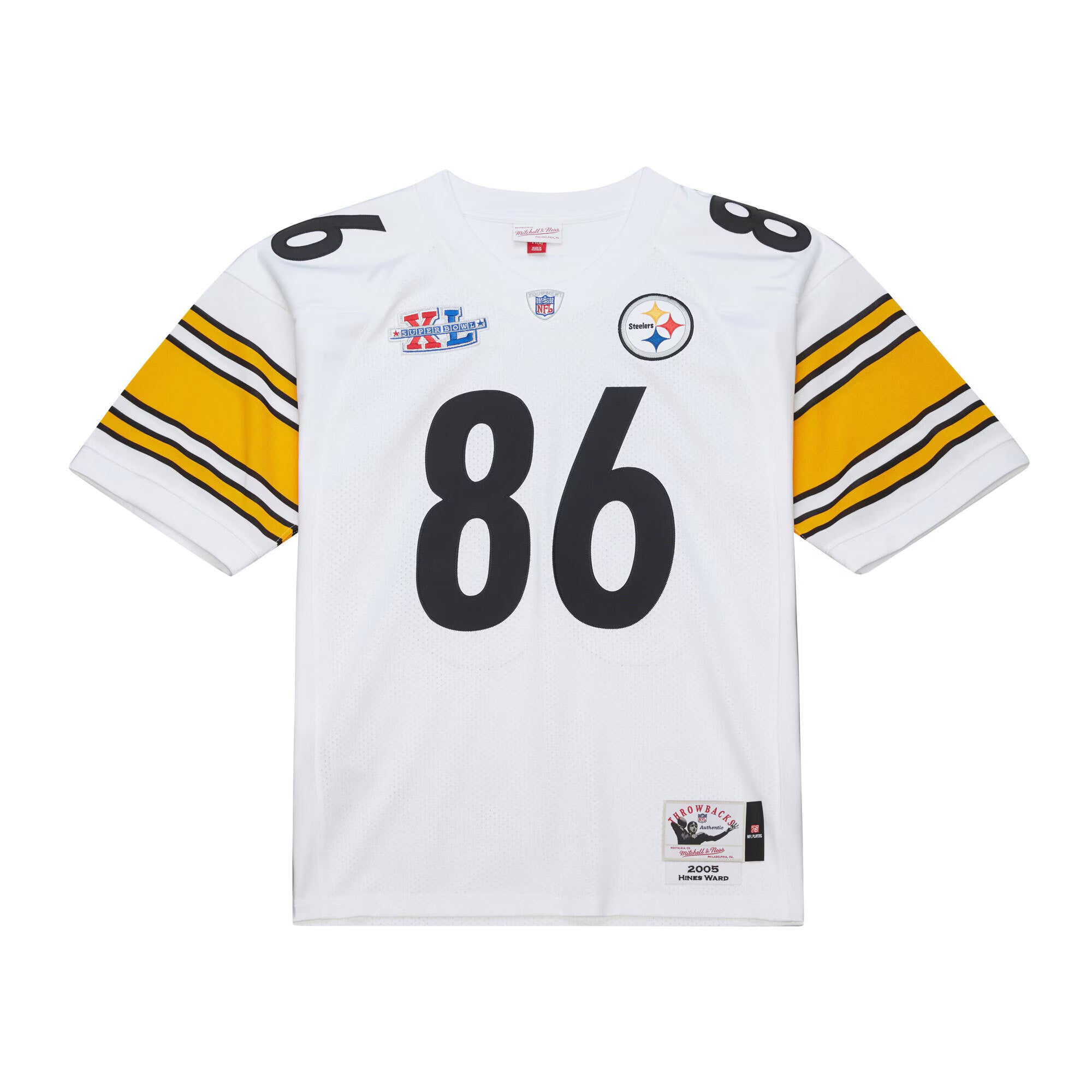 Hines Ward Pittsburgh Steelers Mitchell &amp; Ness 2005 Authentic Throwback Retired Player Jersey - White