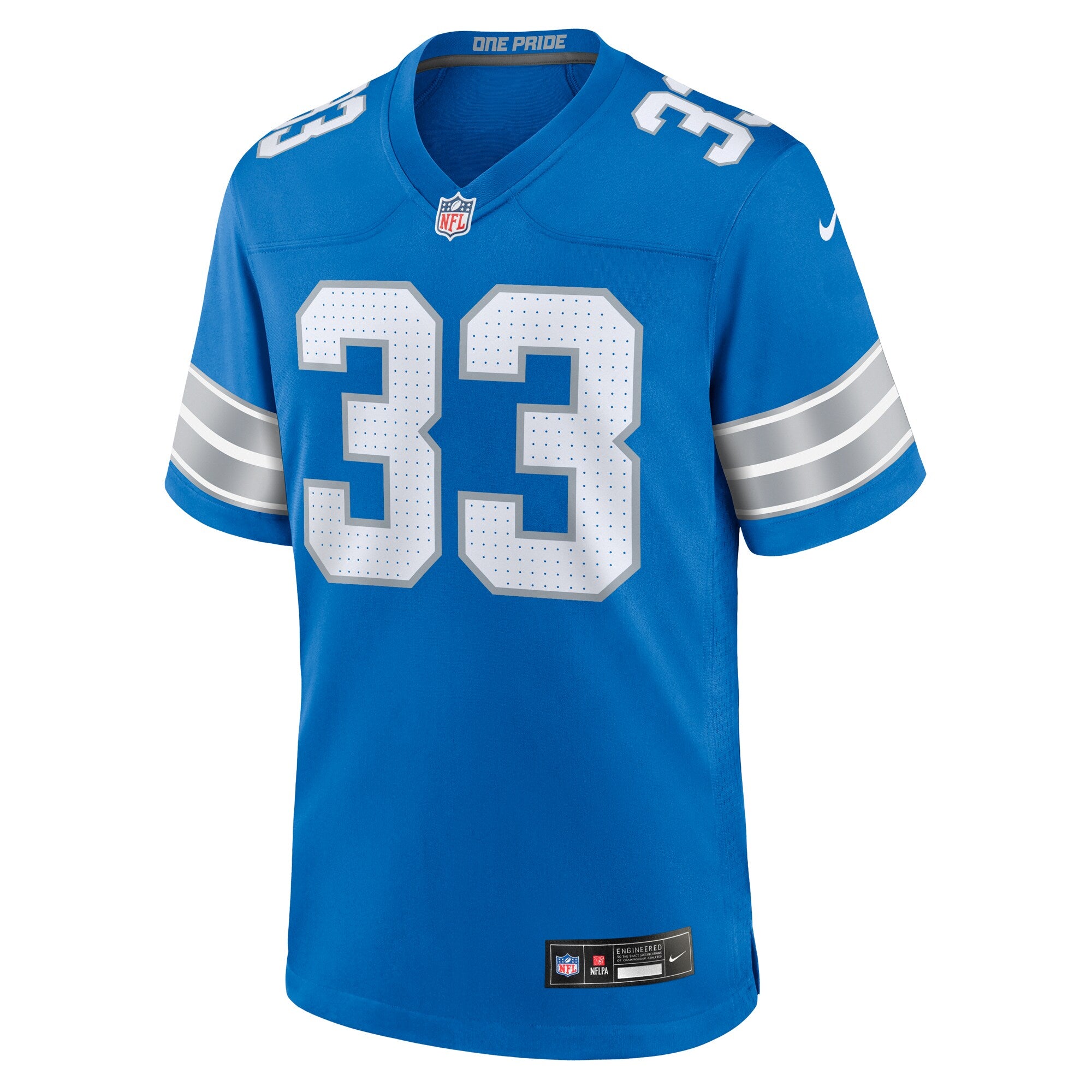 Sione Vaki Detroit Lions Nike Team Game Jersey -  Blue