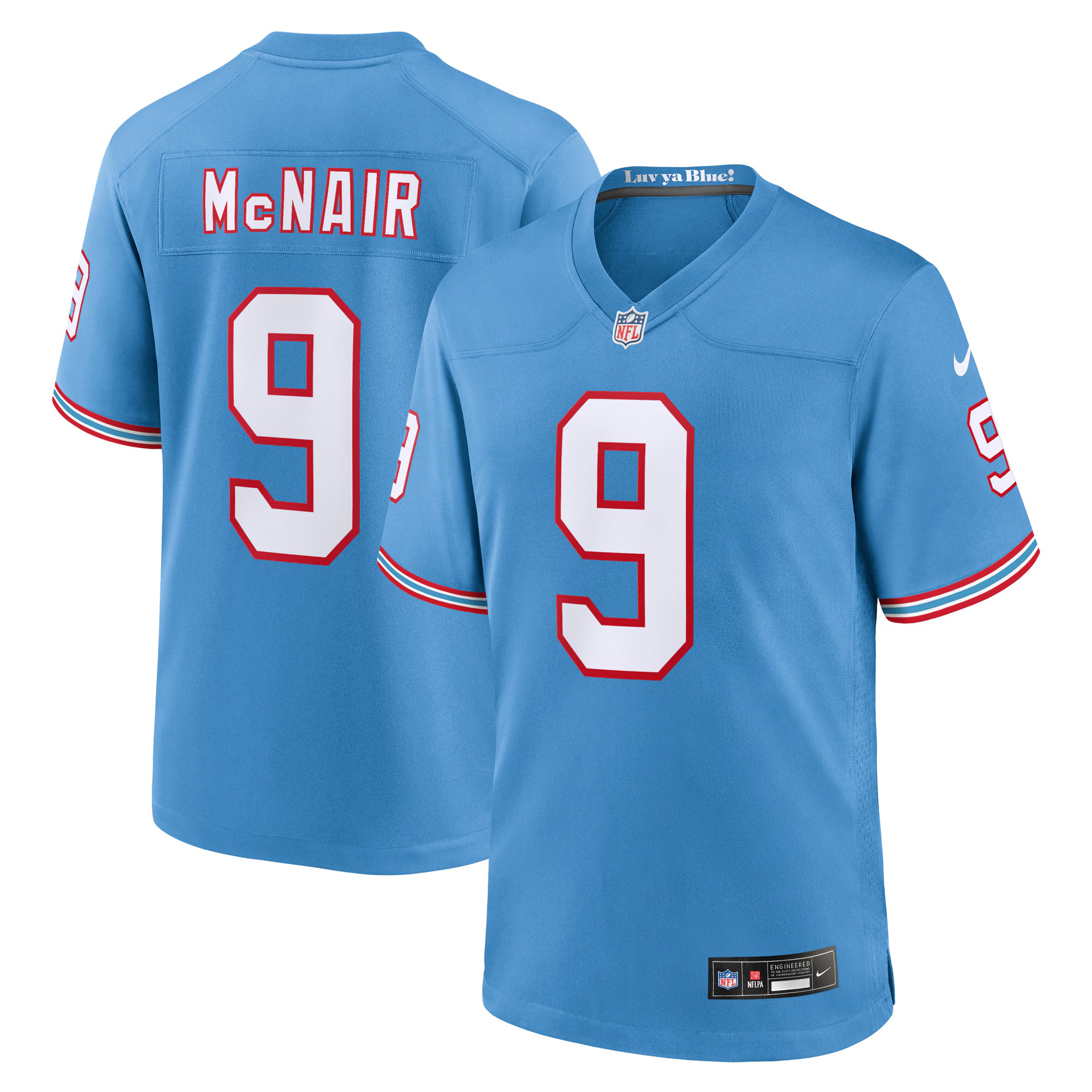 Steve McNair Tennessee Titans Nike Retired Player Alternate Game Jersey - Light Blue