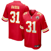 Jeffrey Bassa Kansas City Chiefs Nike Team Game Jersey -  Red