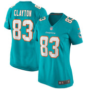 Mark Clayton Miami Dolphins Nike Women's Game Retired Player Jersey - Aqua