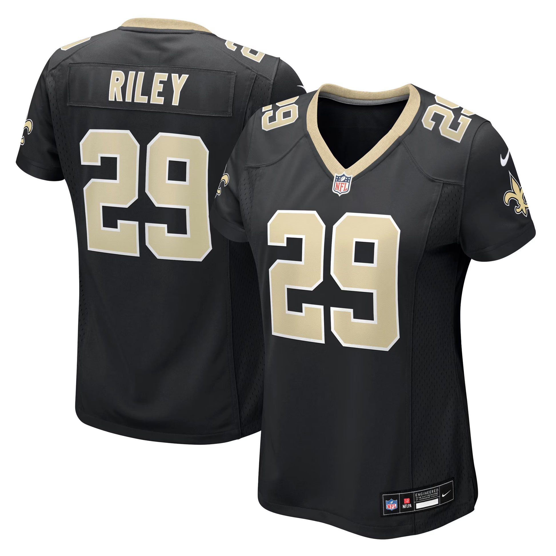 Quincy Riley New Orleans Saints Nike Women's Team Game Jersey -  Black