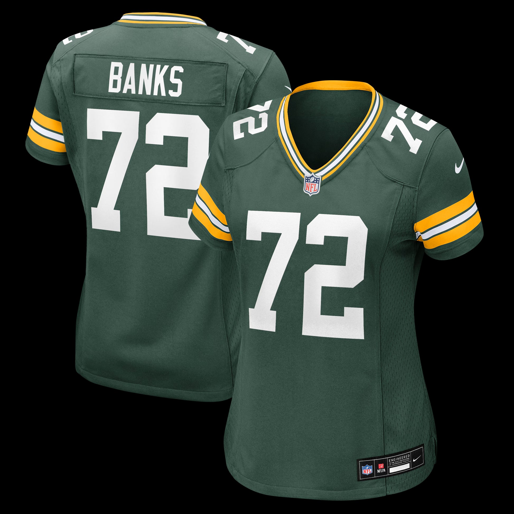 Brant Banks Green Bay Packers Nike Women's Team Game Jersey -  Green