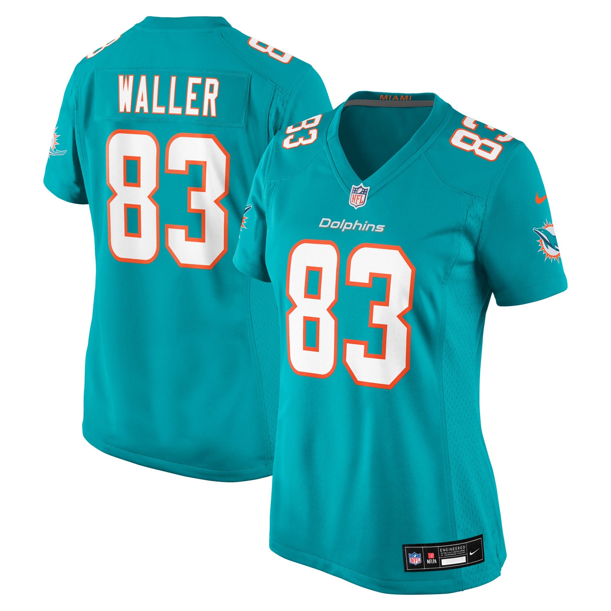 Darren Waller Miami Dolphins Nike Women's Team Game Jersey -  Aqua