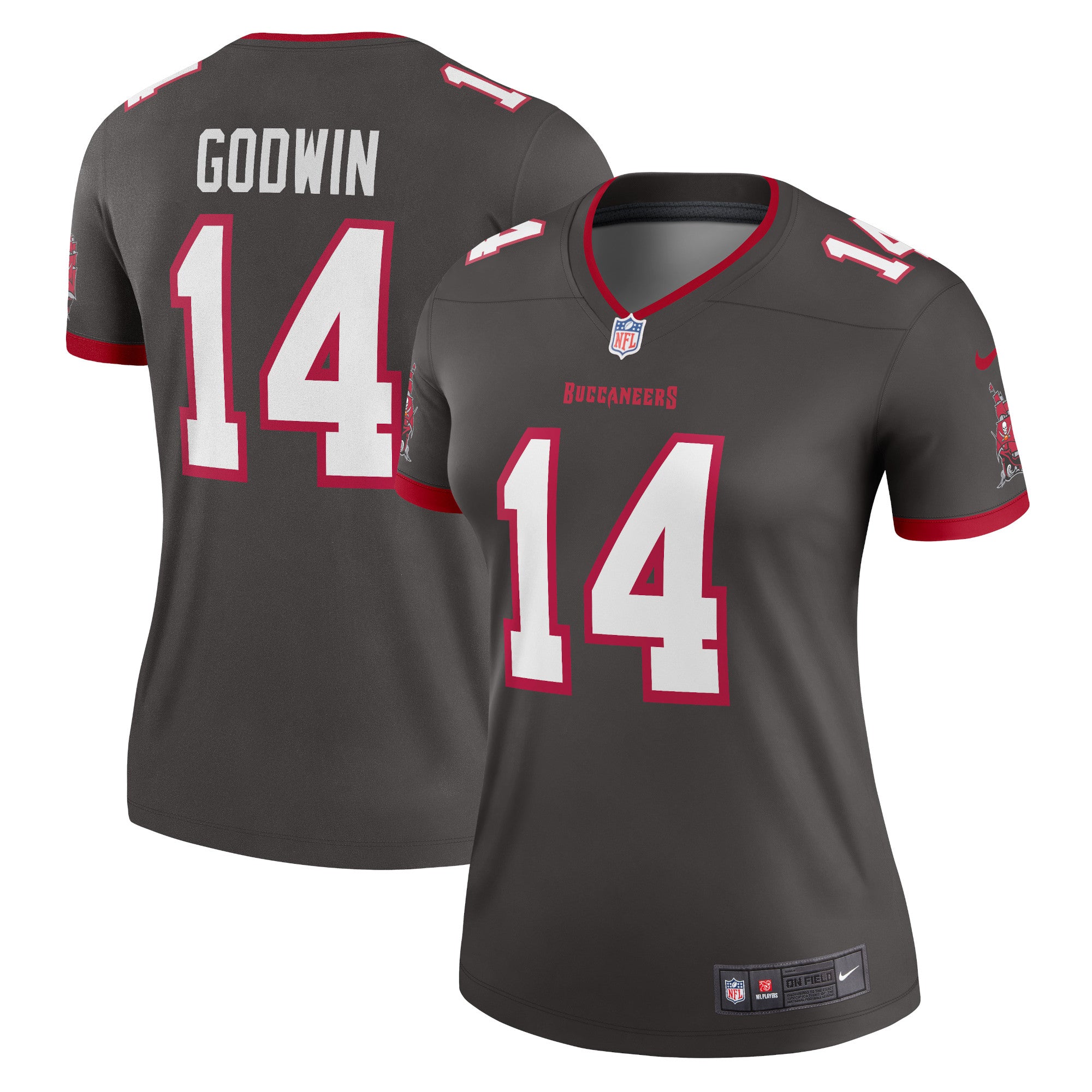 Chris Godwin Tampa Bay Buccaneers Nike Women's Alternate Legend Player Performance Top -  Pewter