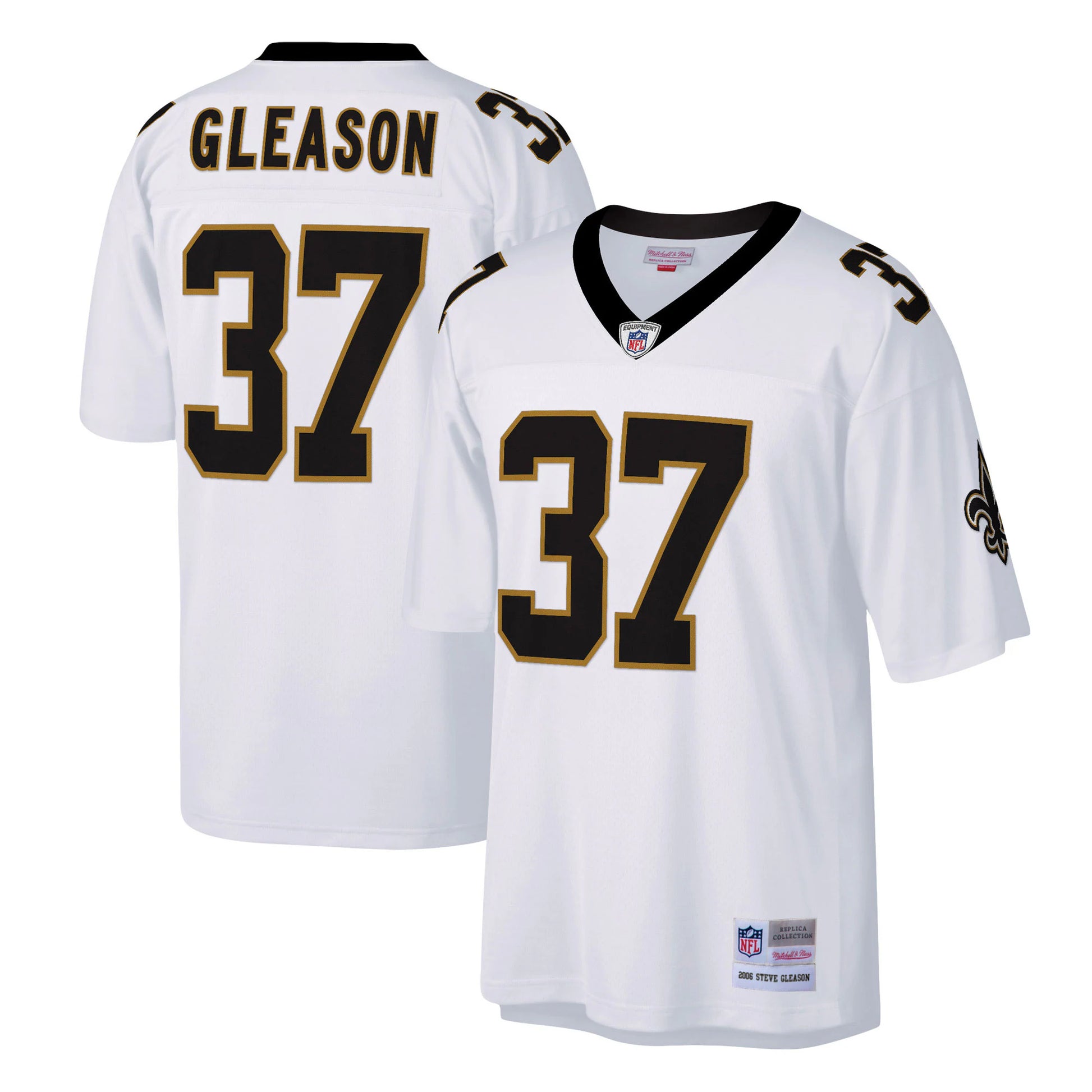 Steve Gleason New Orleans Saints Mitchell &amp; Ness Big &amp; Tall 2006 Retired Player Replica Jersey - White