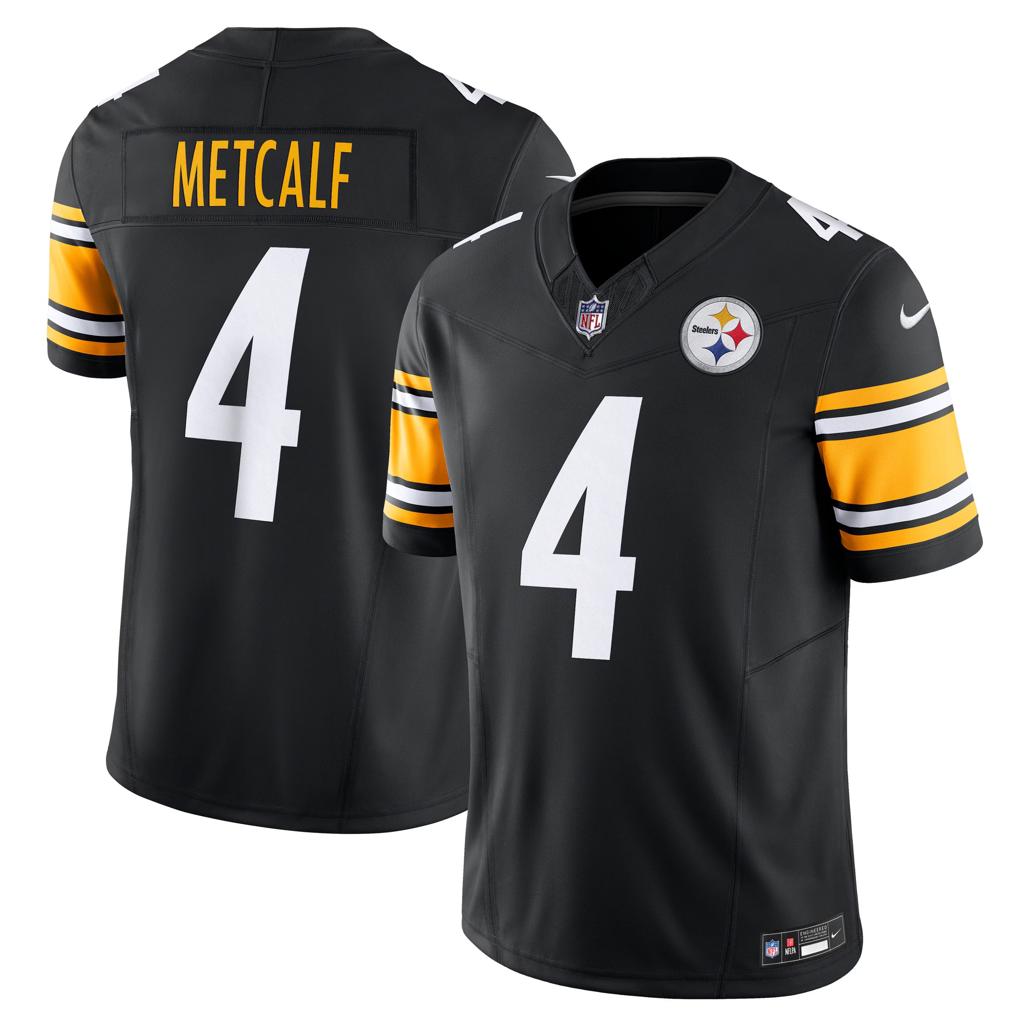 DK Metcalf Pittsburgh Steelers Nike Team Vapor F.U.S.E. Limited Jersey - Black